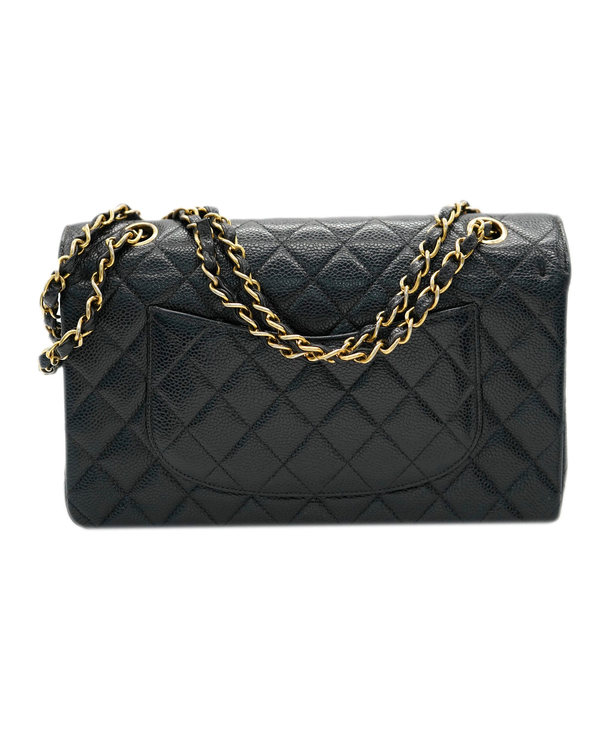 Chanel CHANEL vintage caviar classic flap black GHW DBXS0043