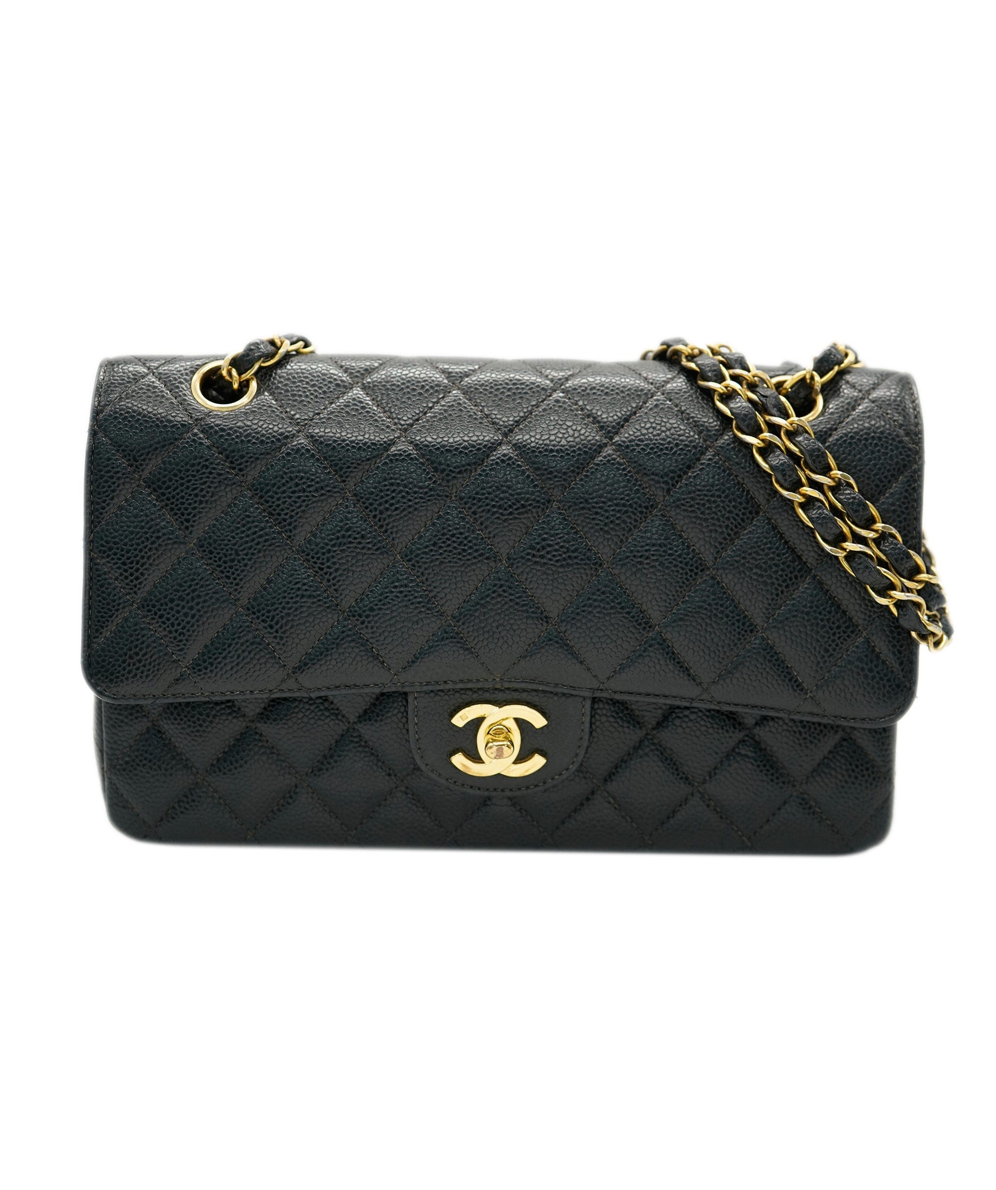 Chanel CHANEL vintage caviar classic flap black GHW DBXS0043