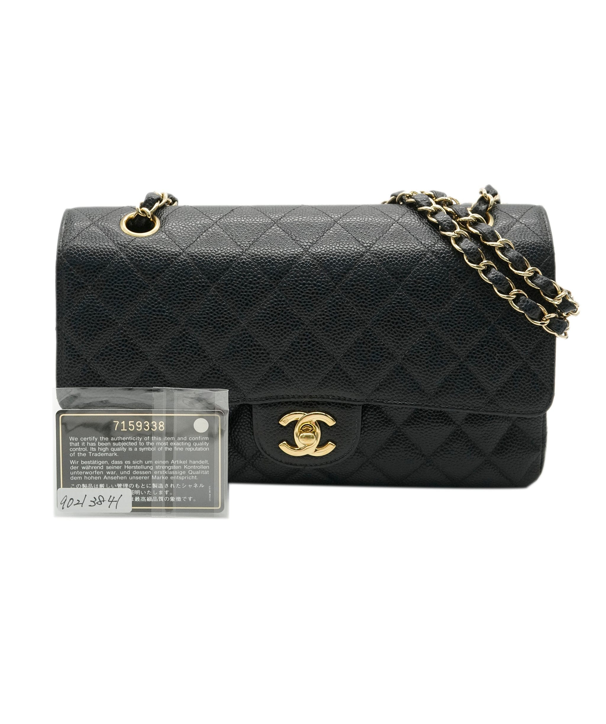 Chanel Chanel Vintage Classic Flap Medium Black Caviar GHW #7 ASL10558