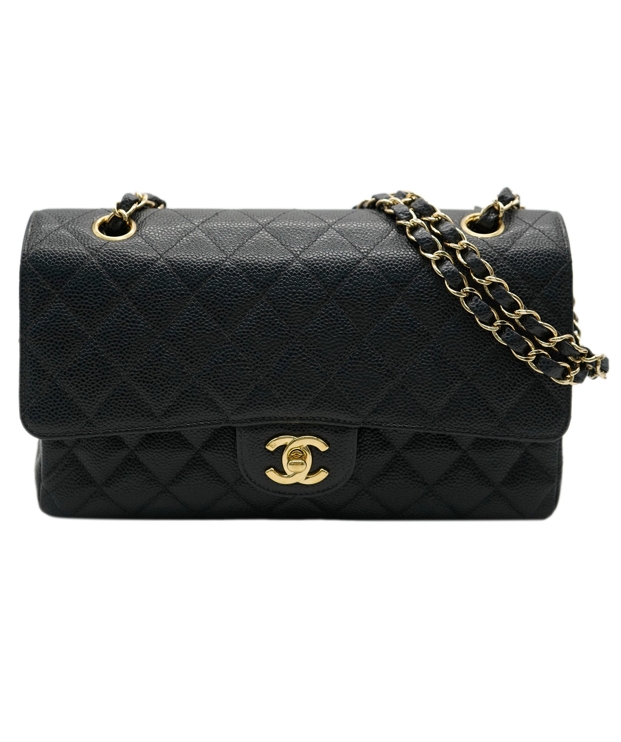 Chanel Chanel Vintage Classic Flap Medium Black Caviar GHW #7 ASL10558