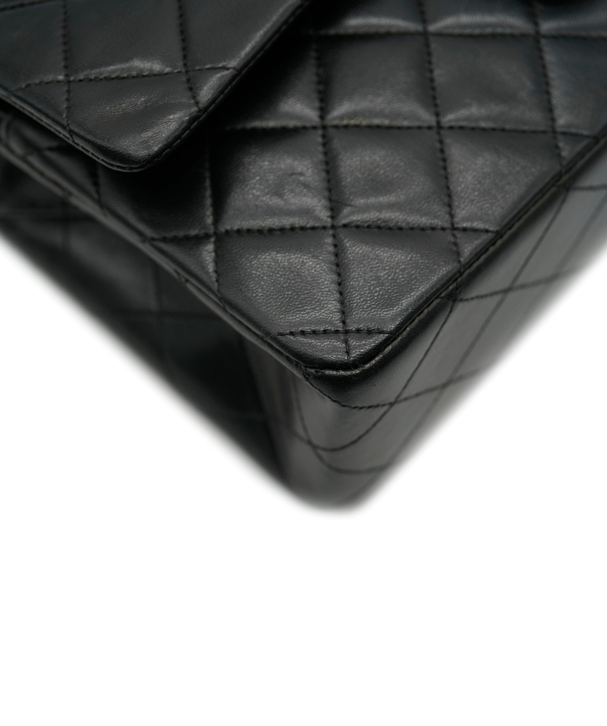 Chanel Chanel Vintage Classic Flap Medium Black Lambskin GHW #3 ASL10545