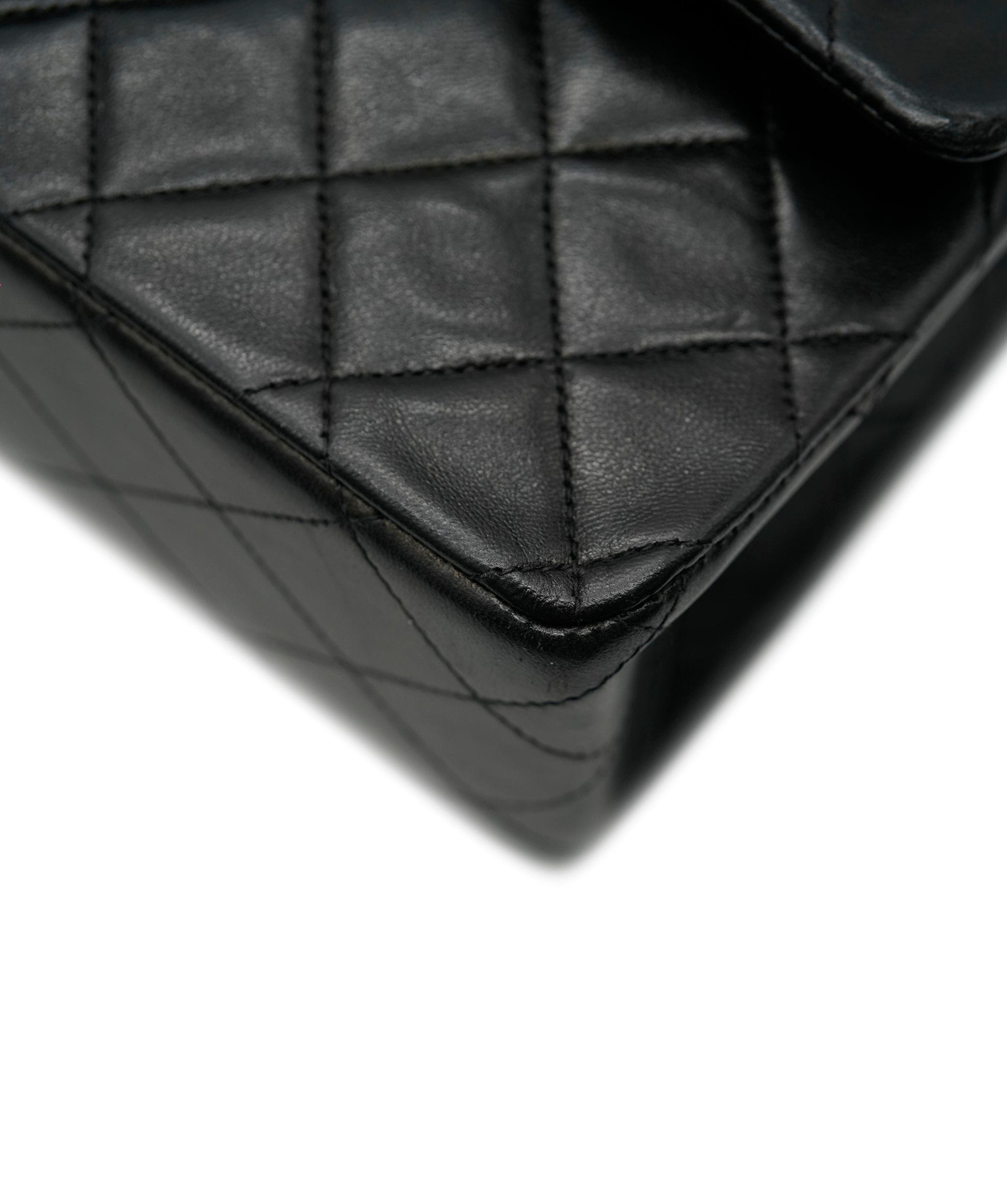 Chanel Chanel Vintage Classic Flap Medium Black Lambskin GHW #3 ASL10545