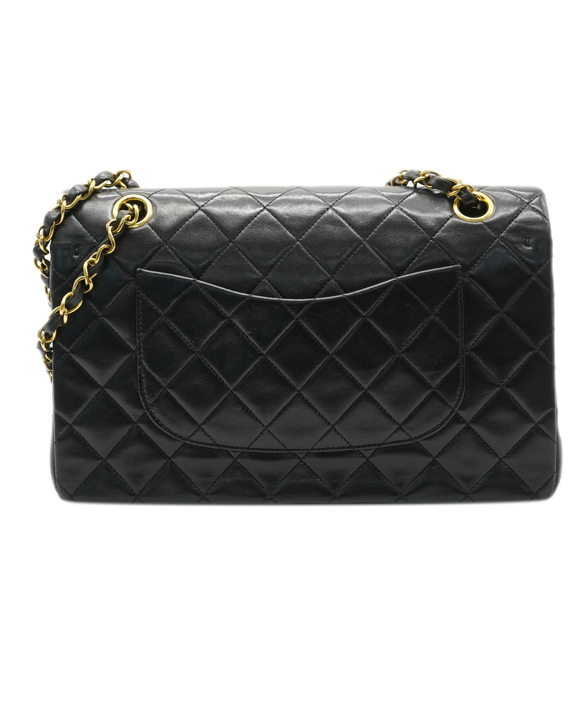 Chanel Chanel Vintage Classic Flap Medium Black Lambskin GHW #3 ASL10546