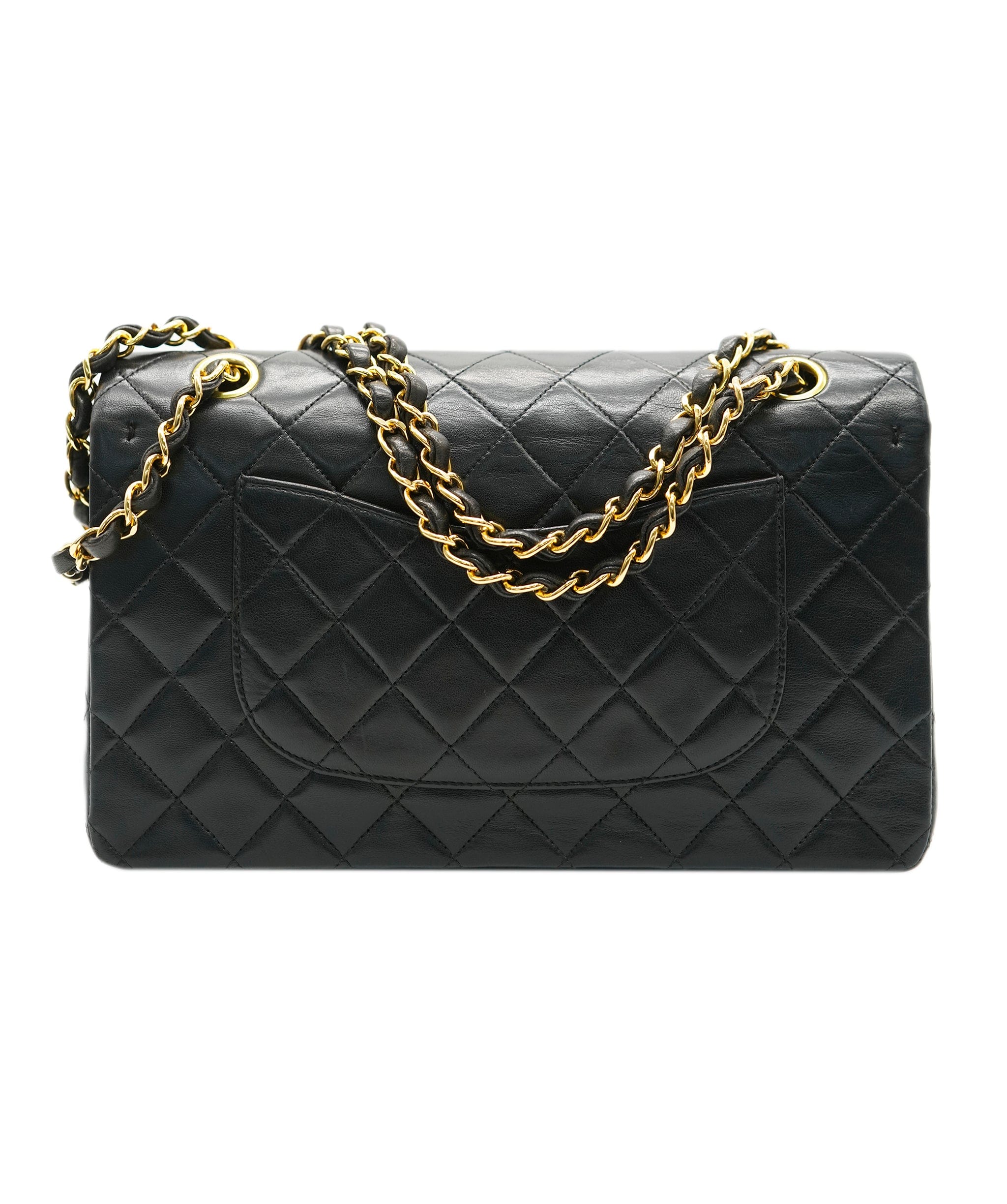 Chanel Chanel Vintage Classic Flap Medium Black Lambskin GHW #5 ASL10626