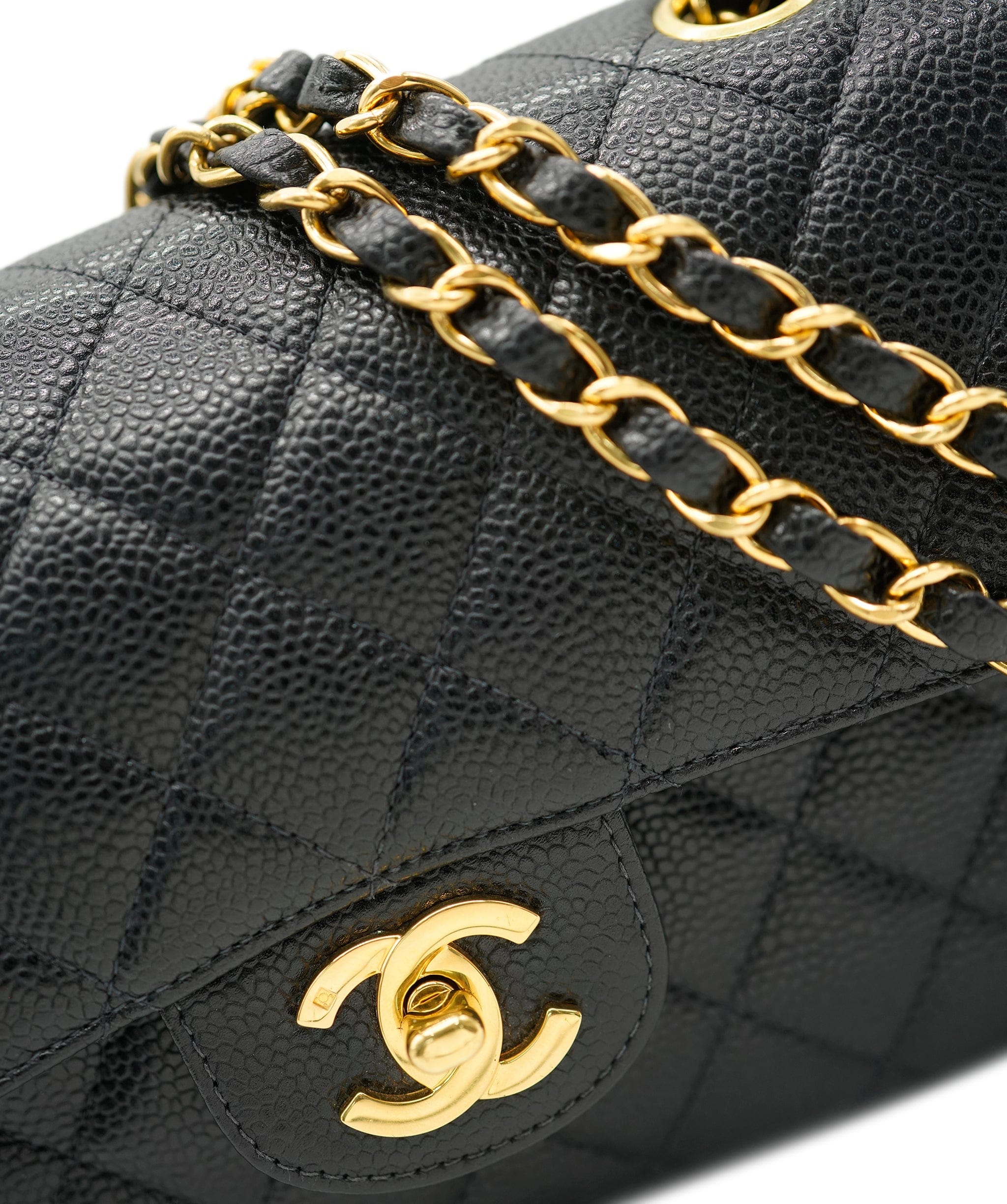 Chanel Chanel Vintage Classic Flap Small Black Caviar GHW #6 ASL10561