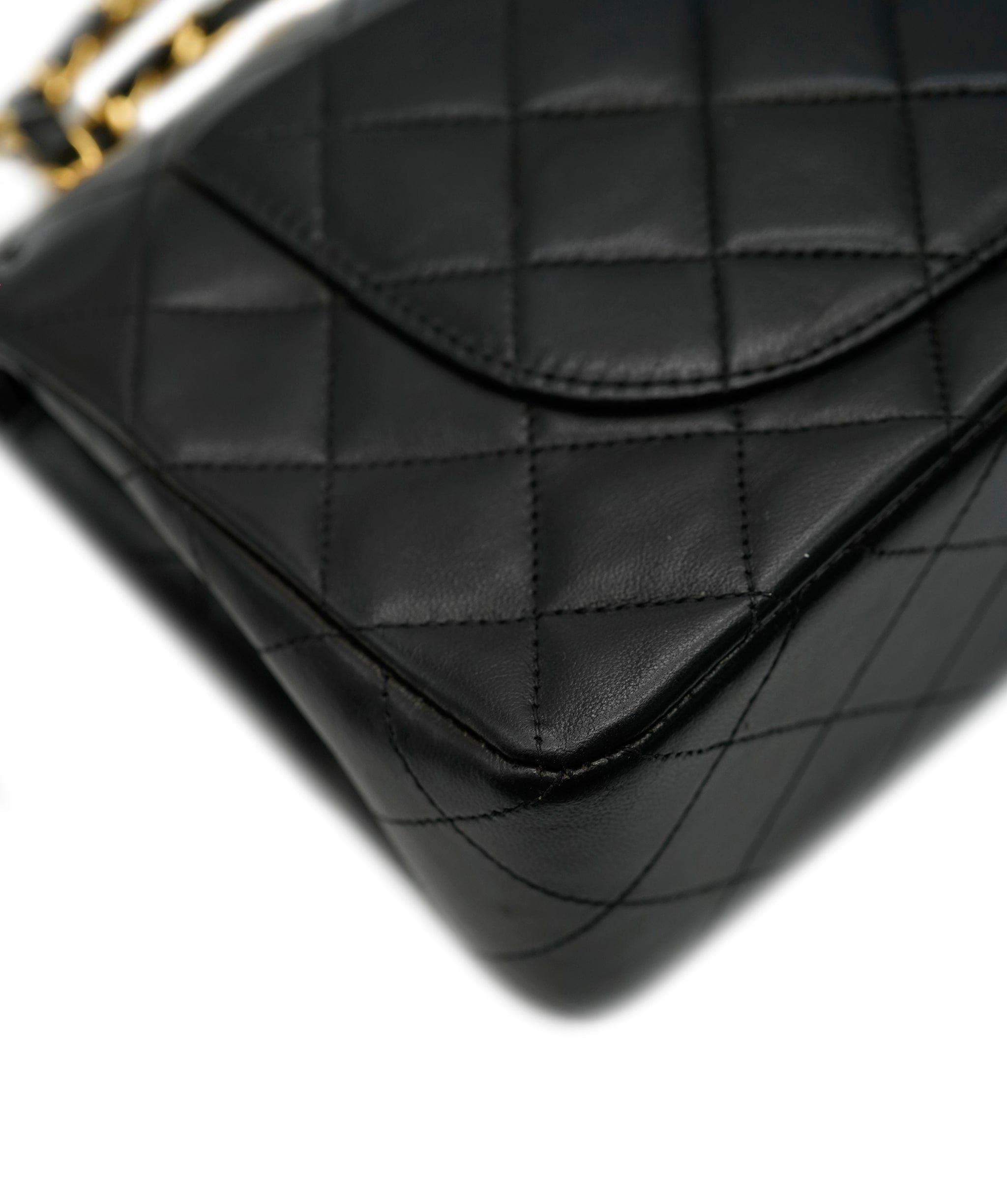 Chanel Chanel Vintage Classic Flap Small Black Lambskin GHW #3 ASL10542