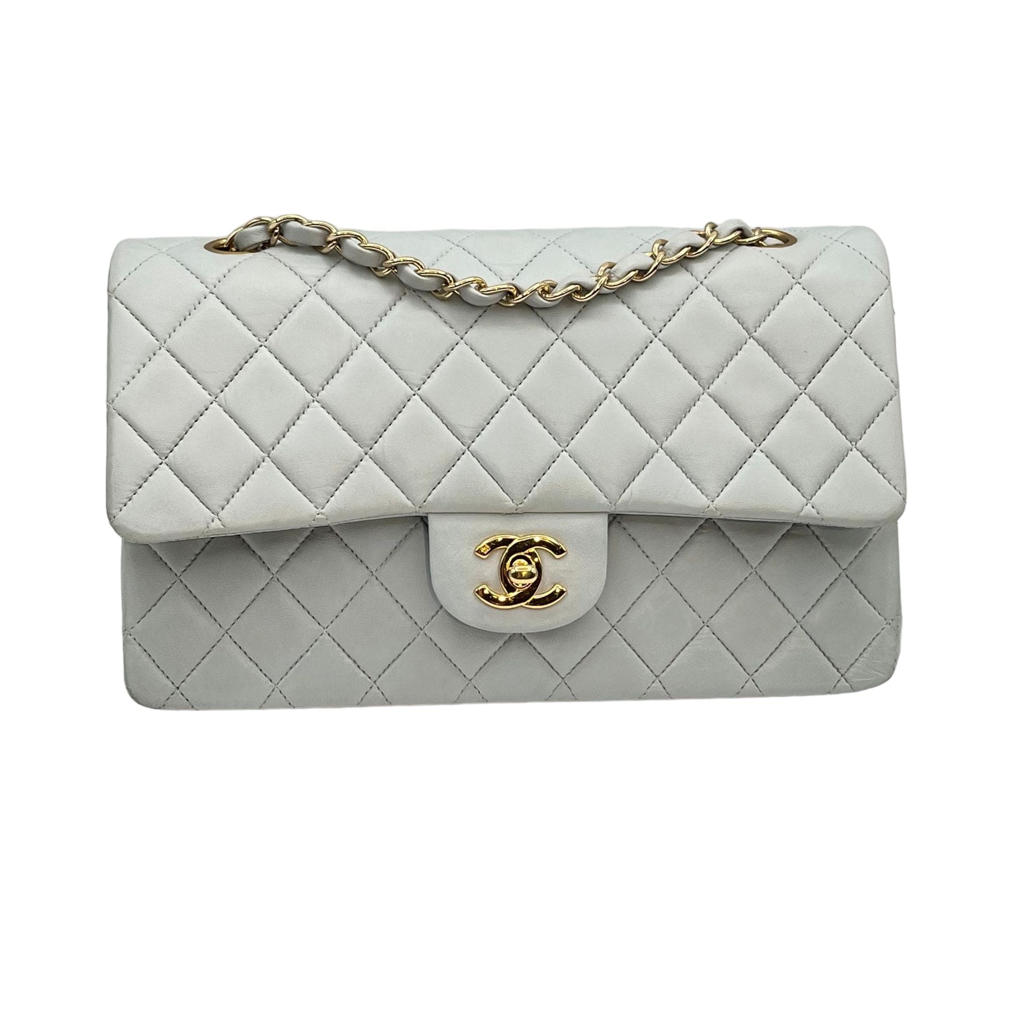 Chanel Chanel Vintage Classic Flap White Lambskin GHW LP90193515 ASC2470