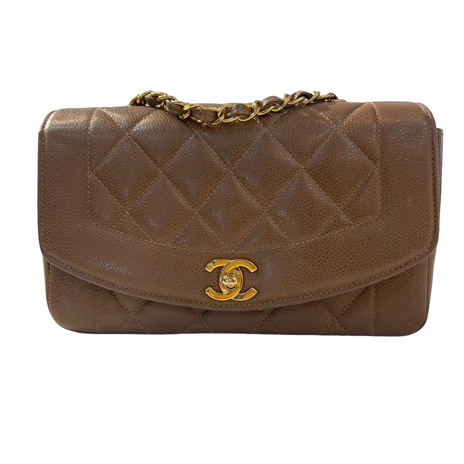 Chanel Chanel Vintage Diana Brown Caviar GHW 90189373