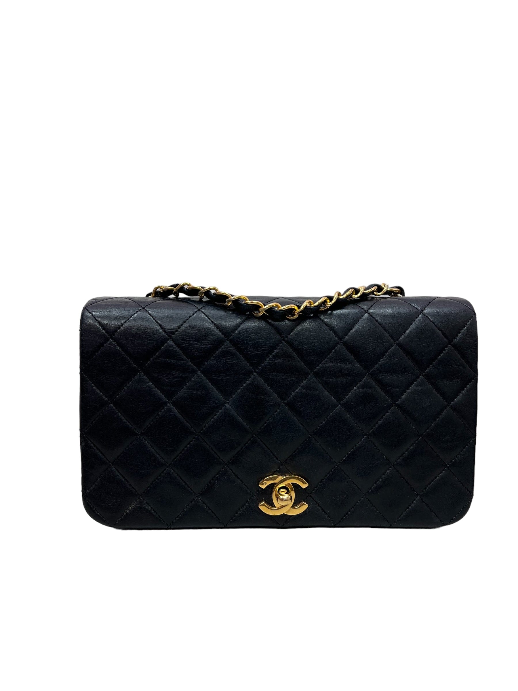 Chanel Chanel Vintage Full Flap Black Lambskin GHW SKL1632