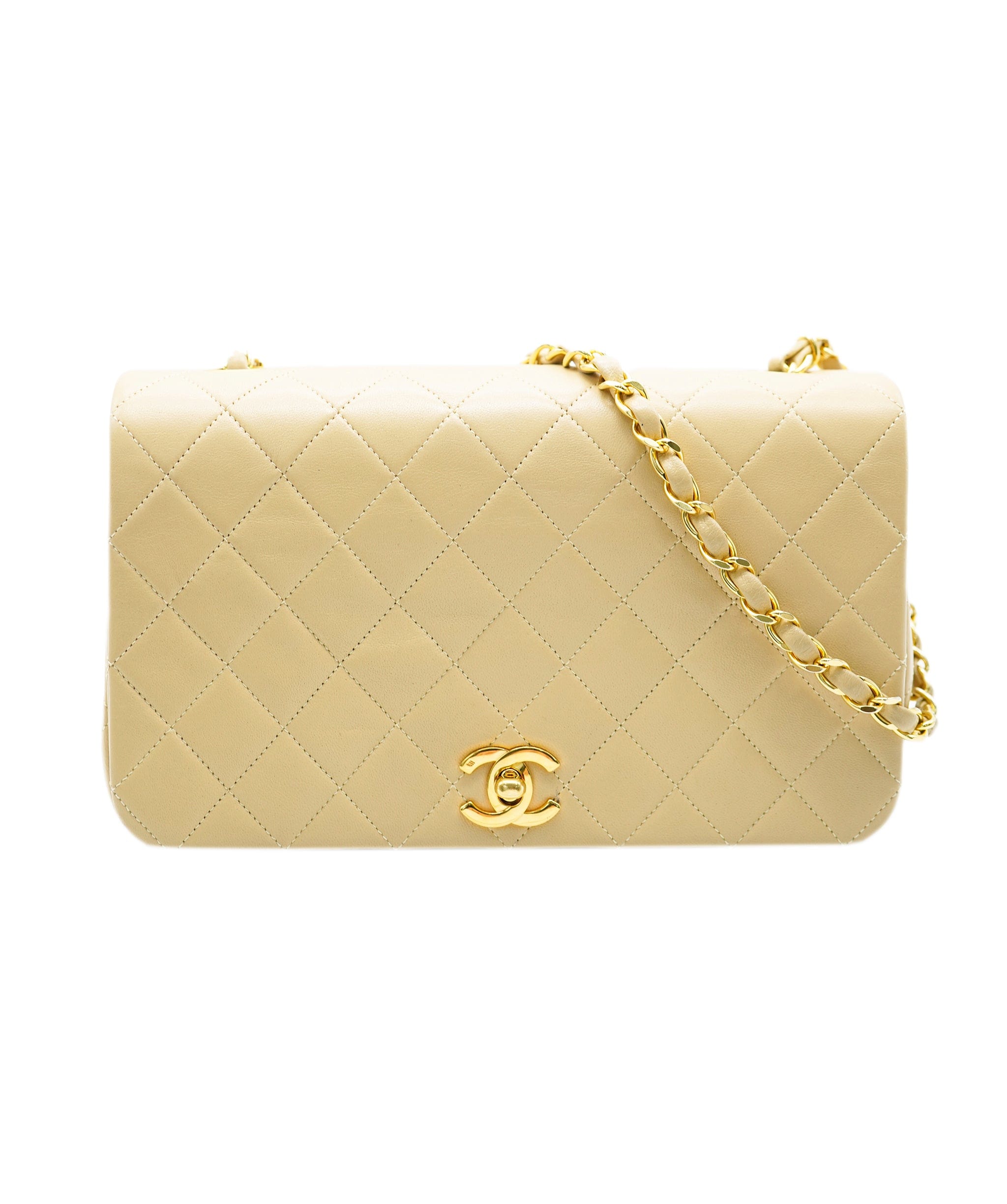 Chanel Chanel Vintage Full Flap Lambskin GHW crossbody  ALC1017