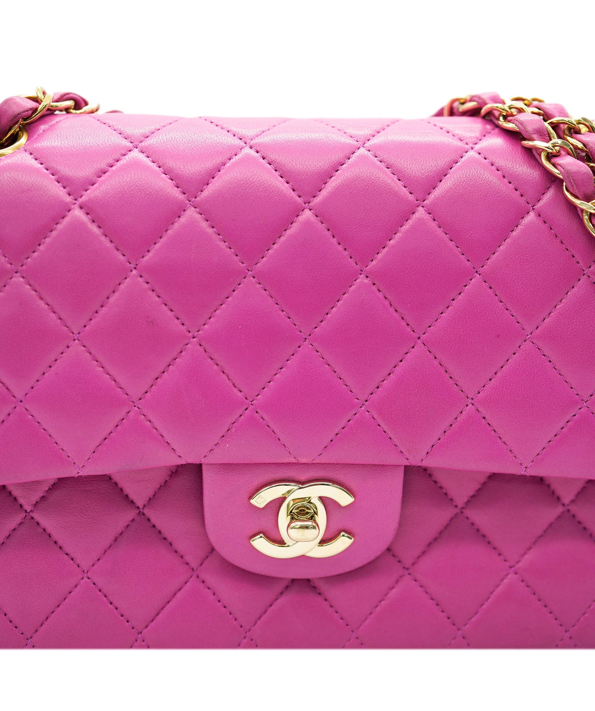 Chanel Chanel Vintage Hot Pink Double Classic Flap DBXS0032