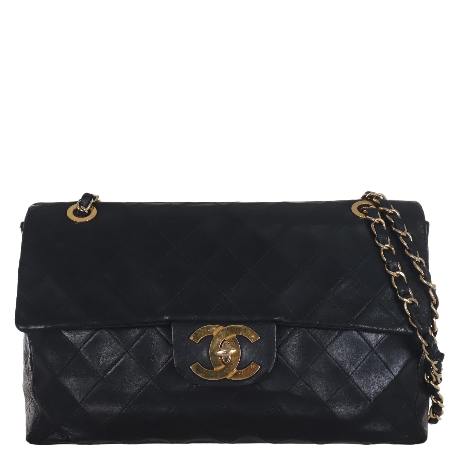 Chanel Chanel Vintage Maxi Flap Bag Black SYCN0043