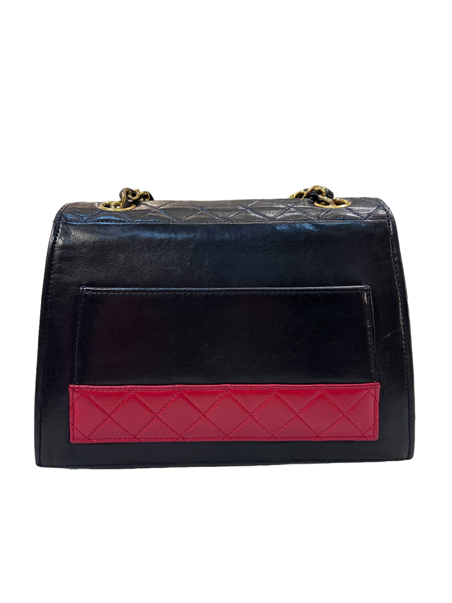 Chanel Chanel Vintage Mini Flap Black / Red Lambskin GHW 90184106