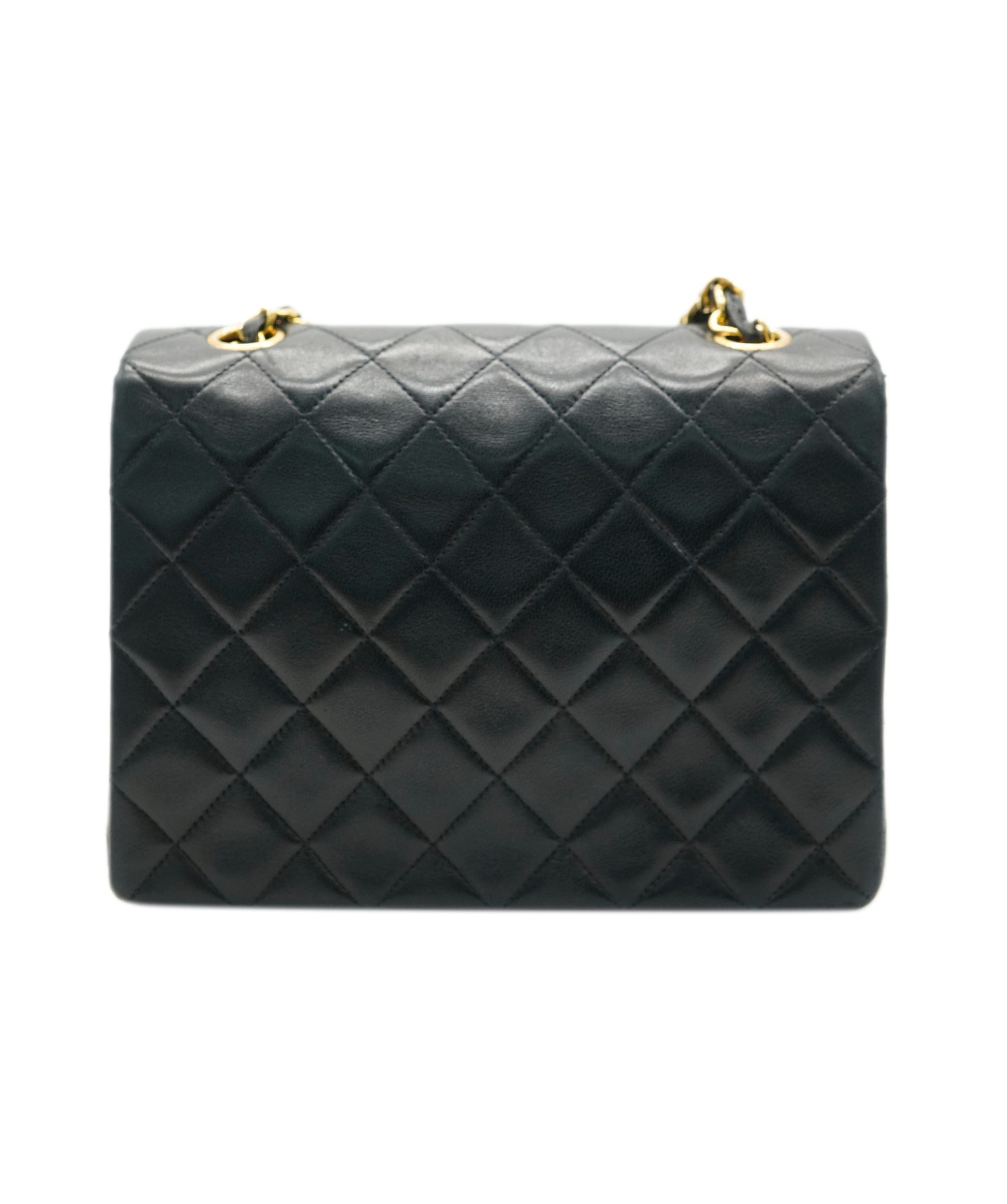 Chanel Chanel Vintage Mini Square Black Lambskin GHW ASL10539