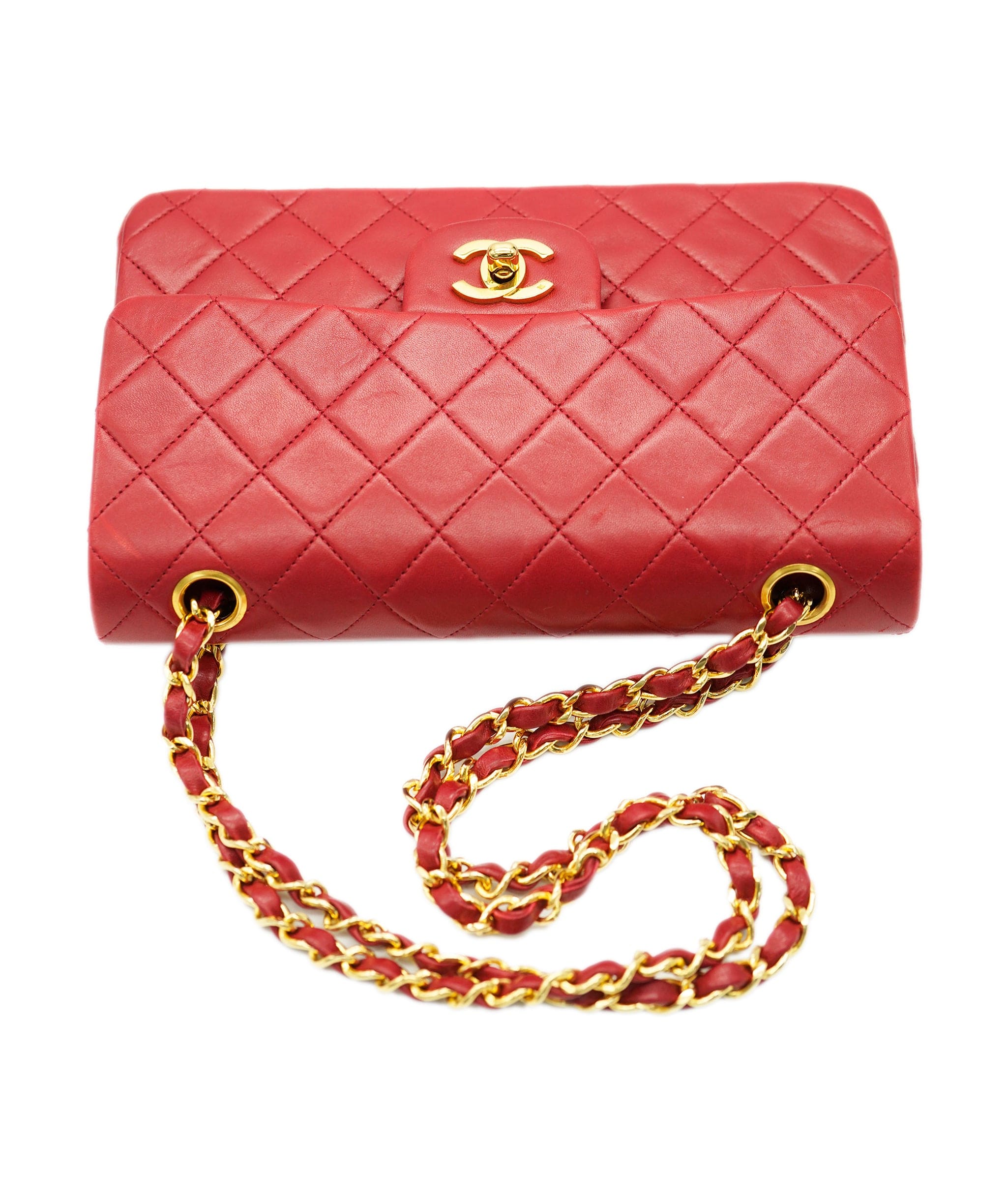 Chanel Chanel Vintage Red Small Classic Flap DBXS0004