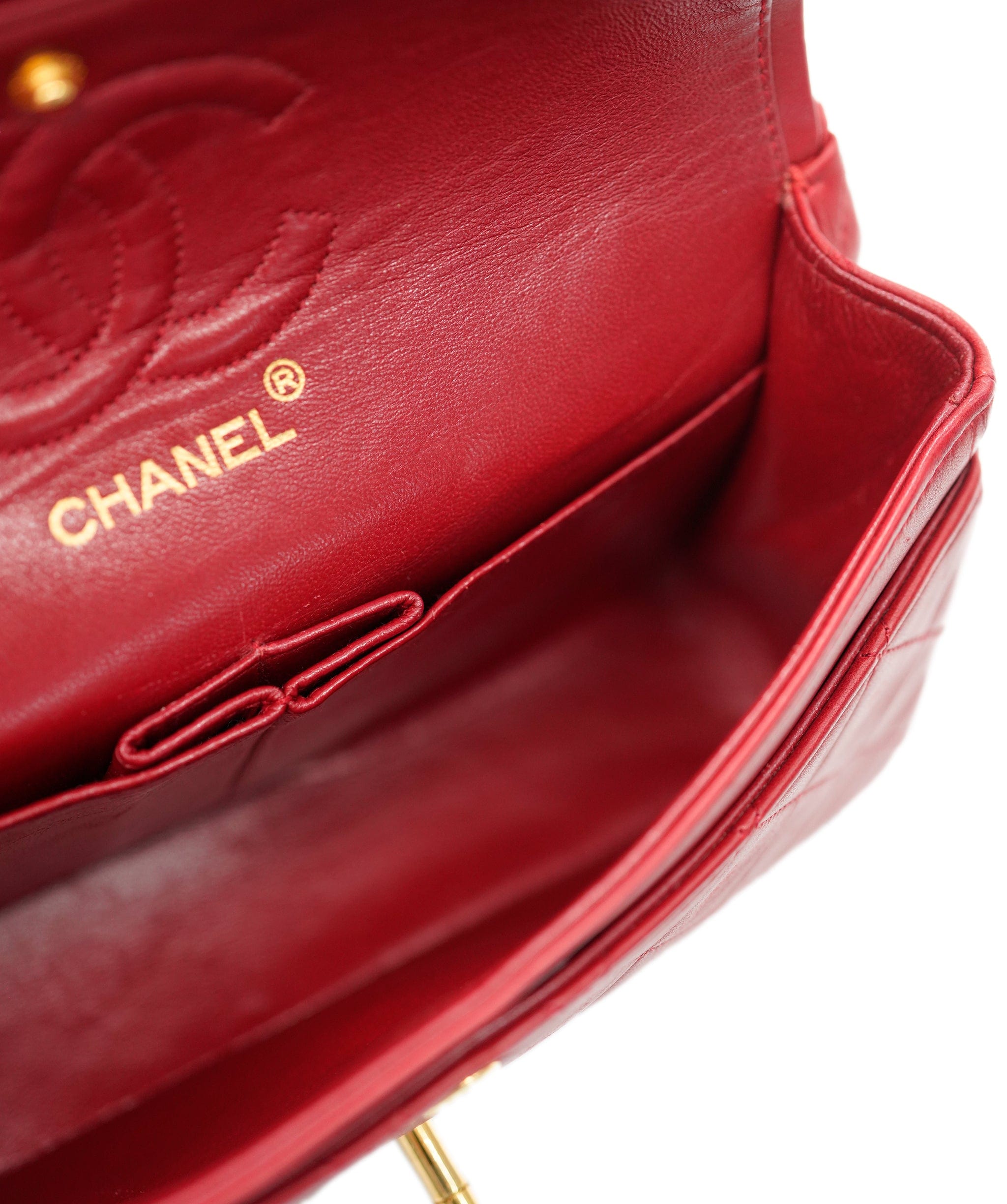 Chanel Chanel Vintage Red Small Classic Flap DBXS0004