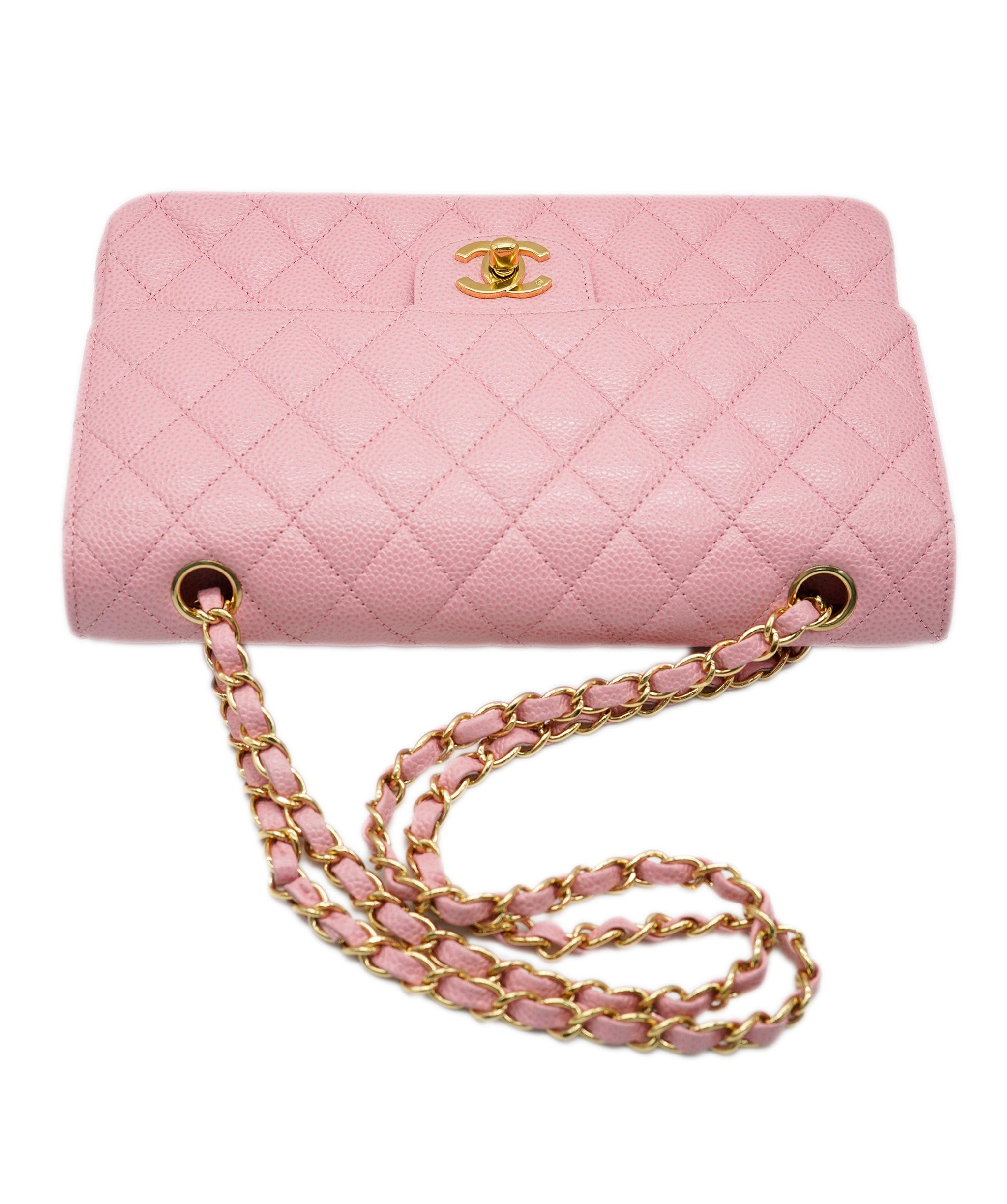 Chanel Chanel Vintage Rose Sakura Pink Caviar Medium Classic Flap Bag 24k GHW ASL4210