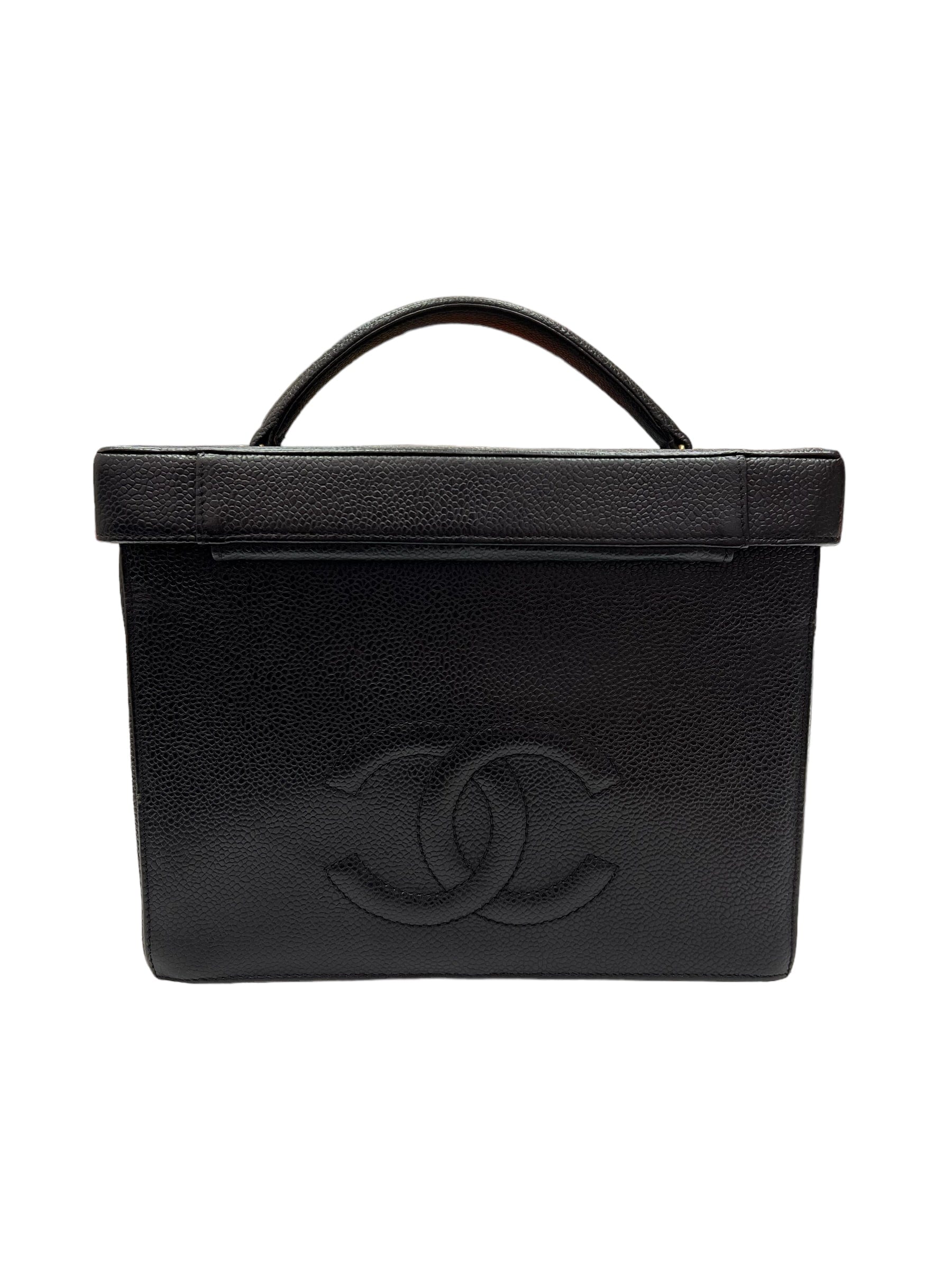 Chanel Chanel Vintage Vanity Black Caviar GHW SKC1581