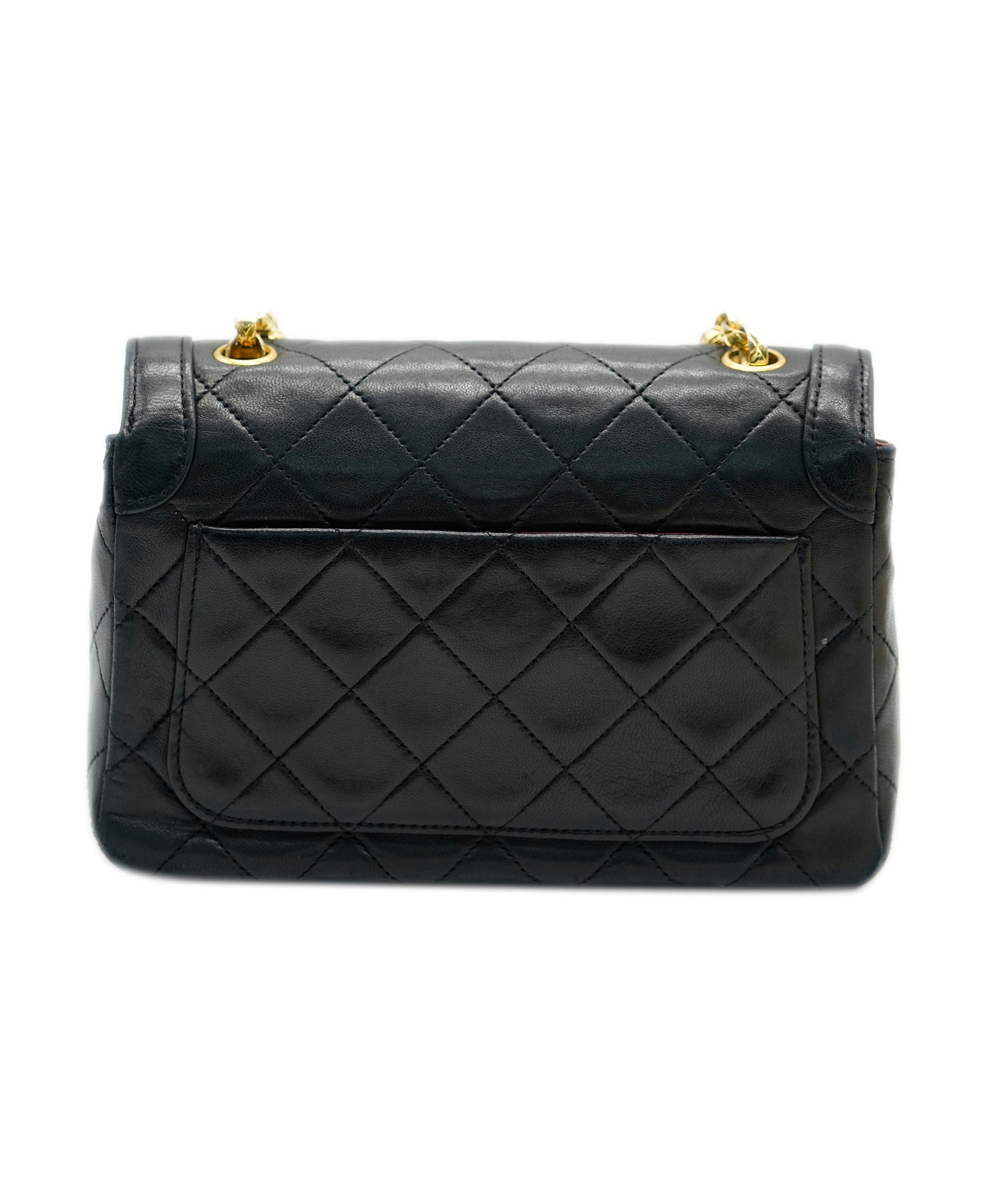 Chanel Chanel Vintage Wave Flap Black Lambskin GHW SKL1633