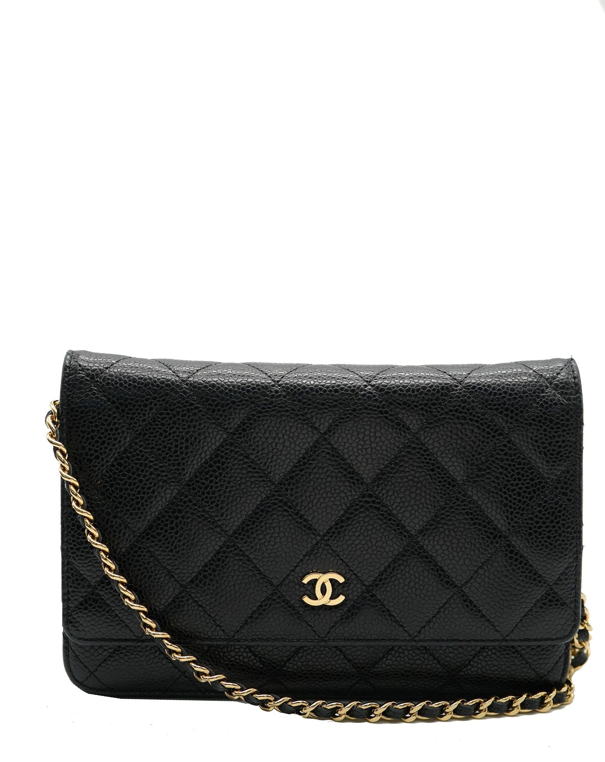 Chanel Chanel Wallet on Chain Caviar with Gold Hardware ALL0709