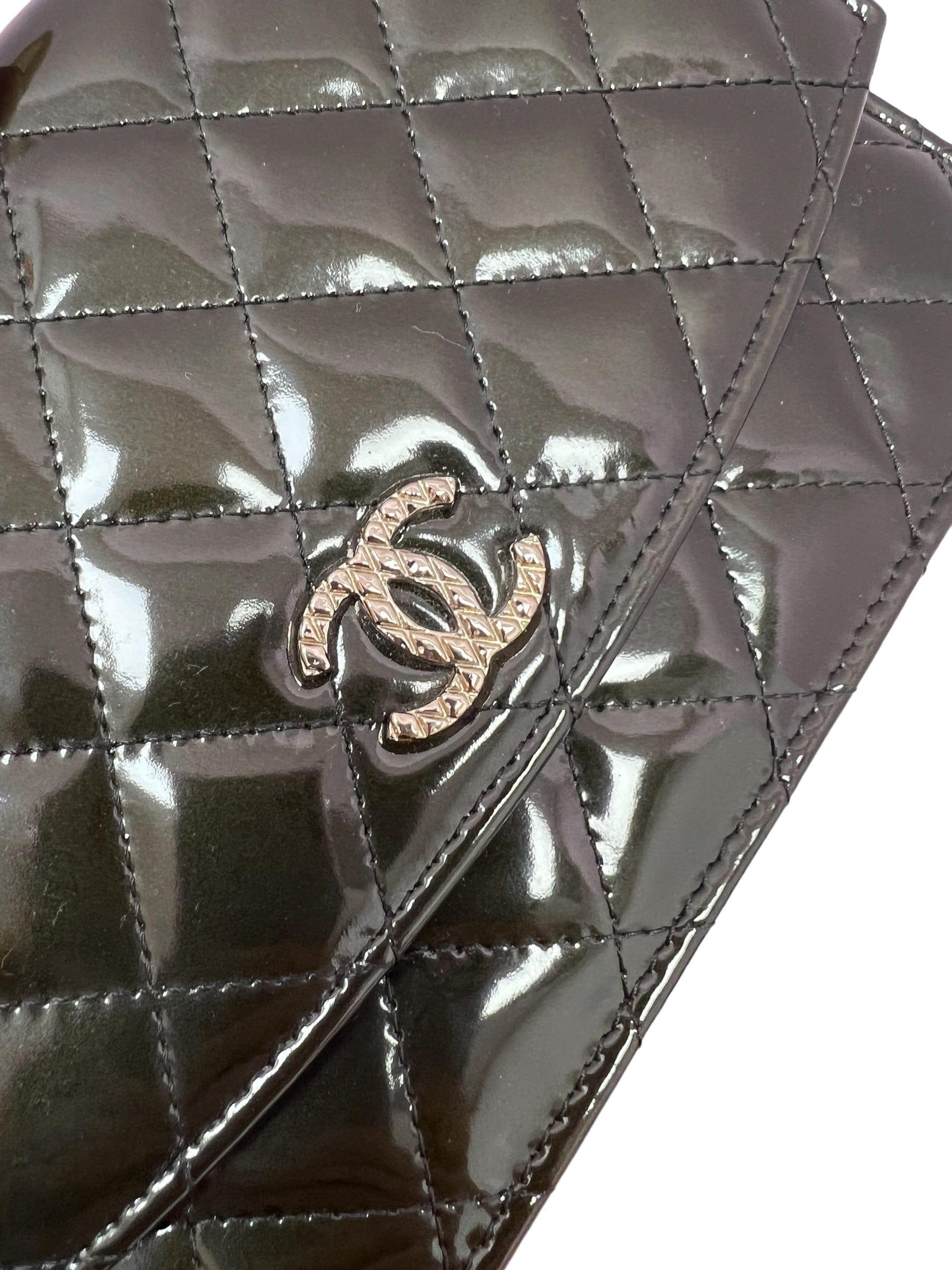 Chanel Chanel Wallet On Chain Large Quilted CC Logo Black SYC1166