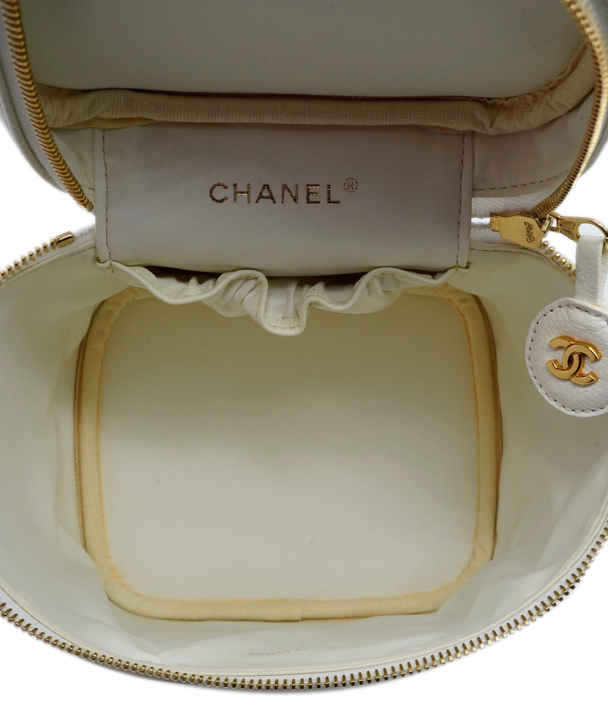 Chanel Chanel White Caviar Vanity Bag Series 8 ASL9560