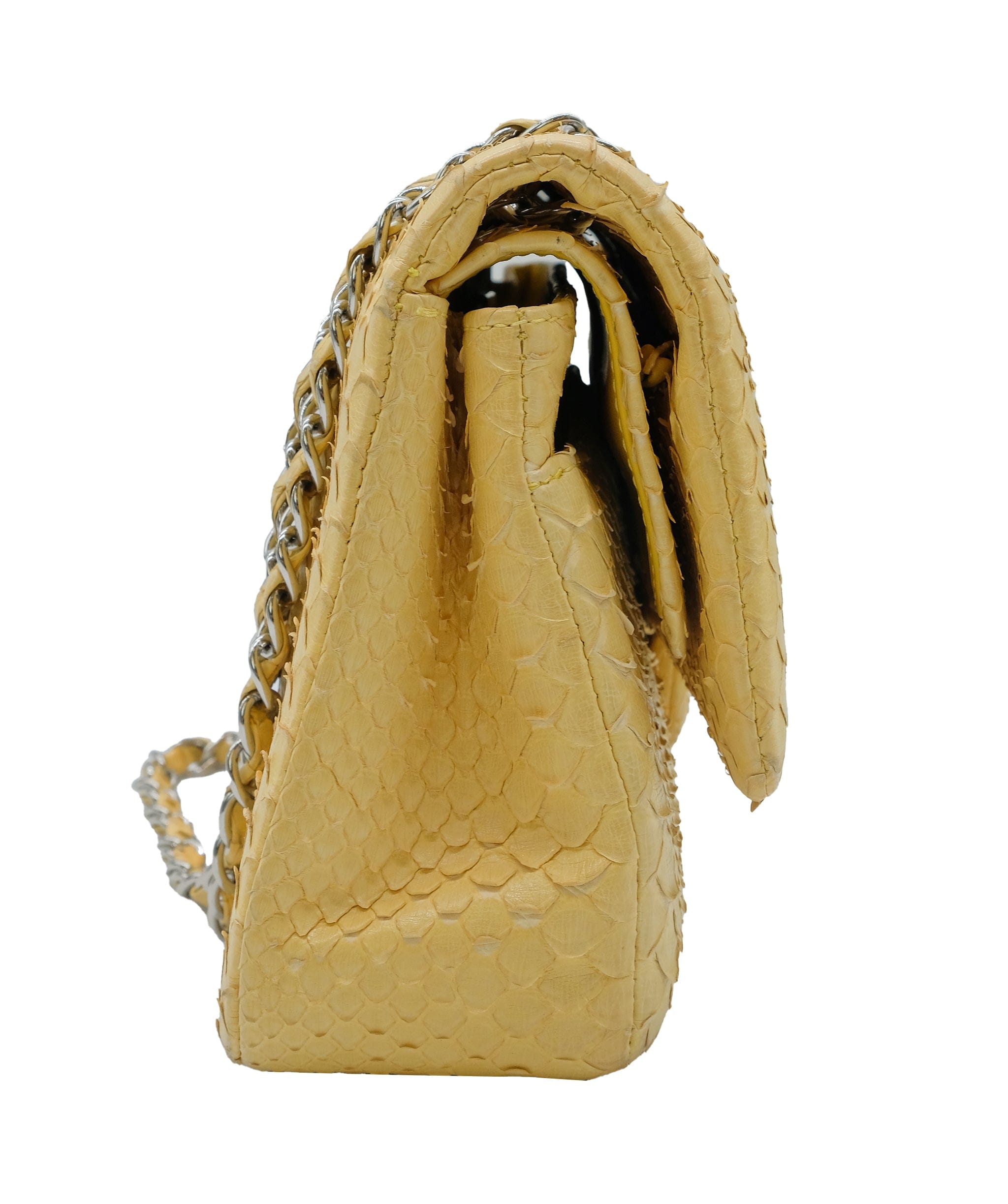 Chanel Chanel Yellow Python Medium Double Yellow Python ASC5273