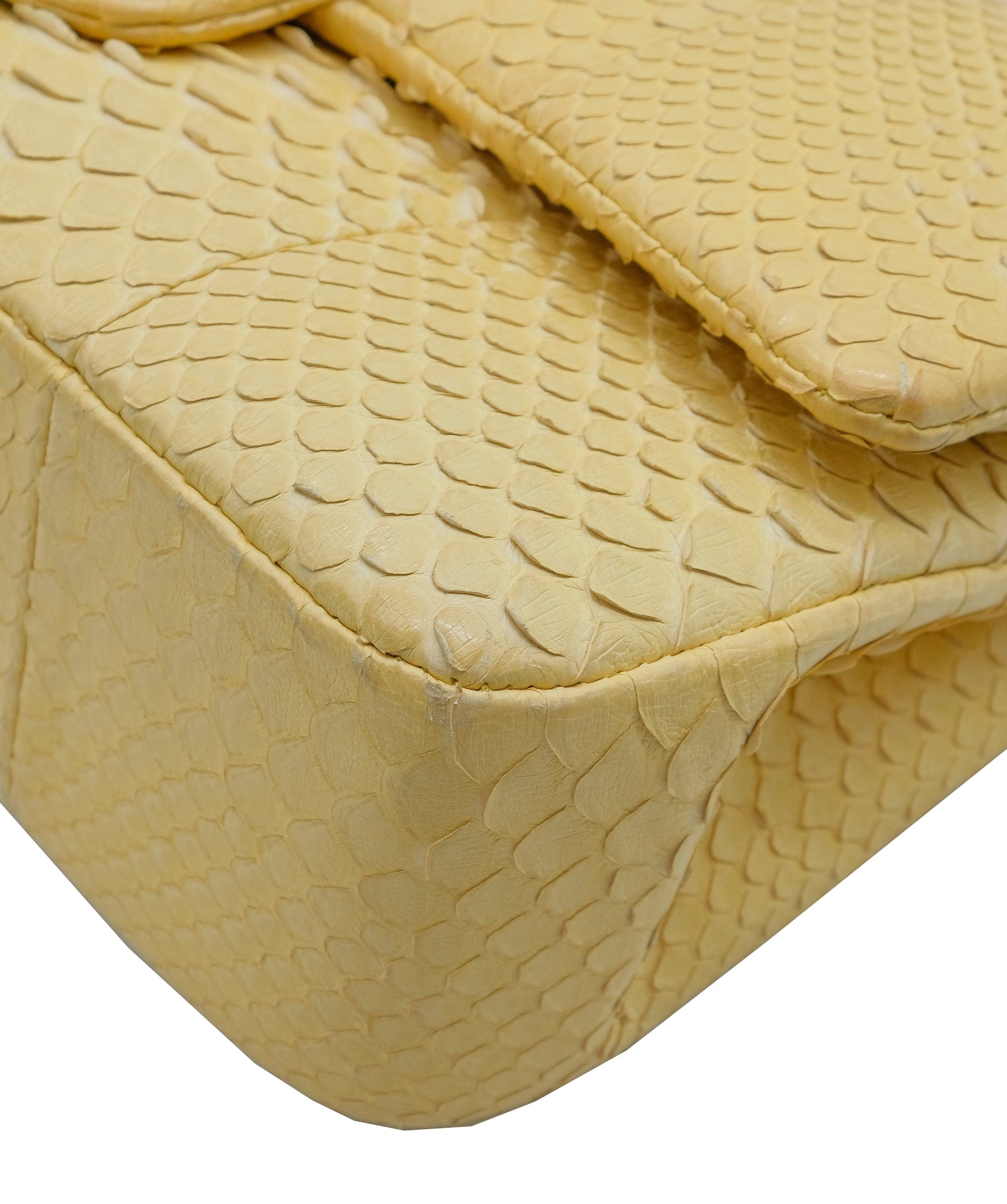 Chanel Chanel Yellow Python Medium Double Yellow Python ASC5273