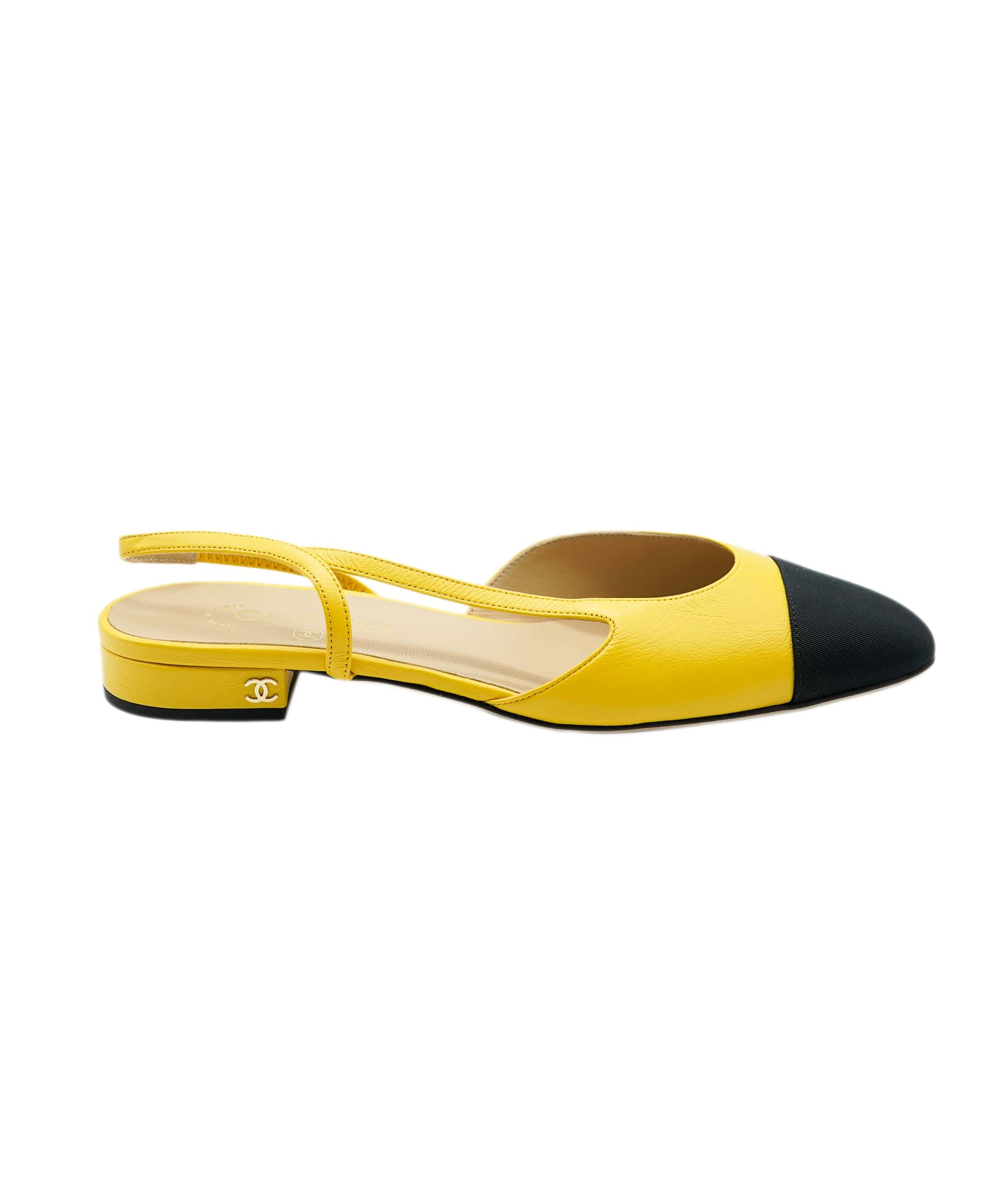 Chanel Chanel yellow slingbacks 40 - AJC0124