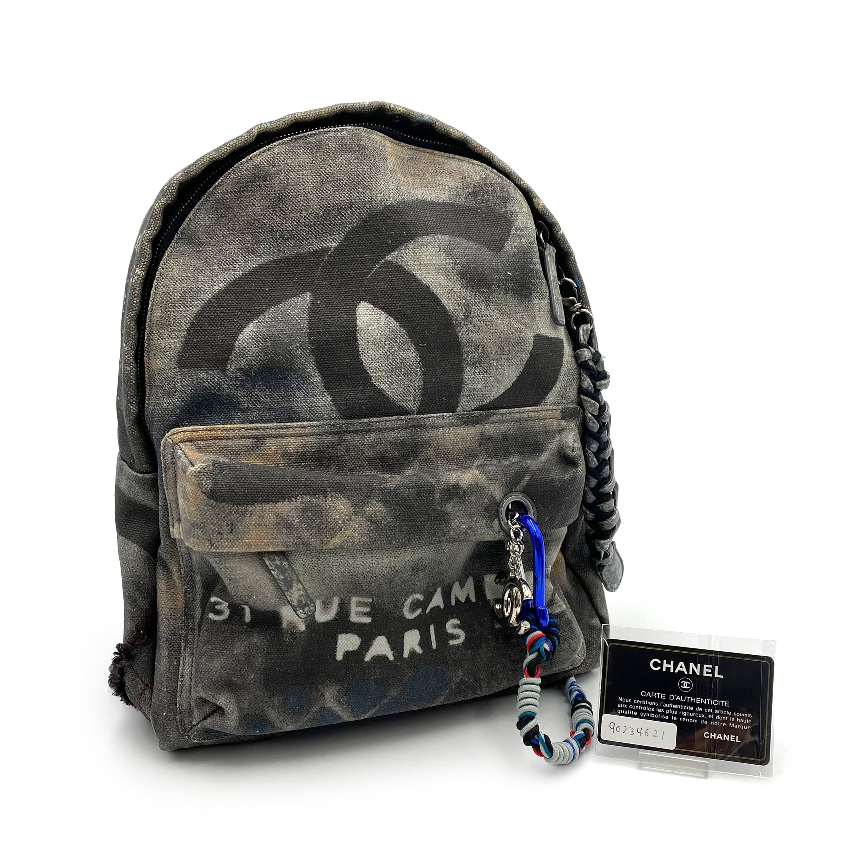 Chanel CHANEL BACK PACK GRAFFITI COCOMARK NEWSPAPER ACTⅡ A92352 MULTICOLOR CANVAS 90236747