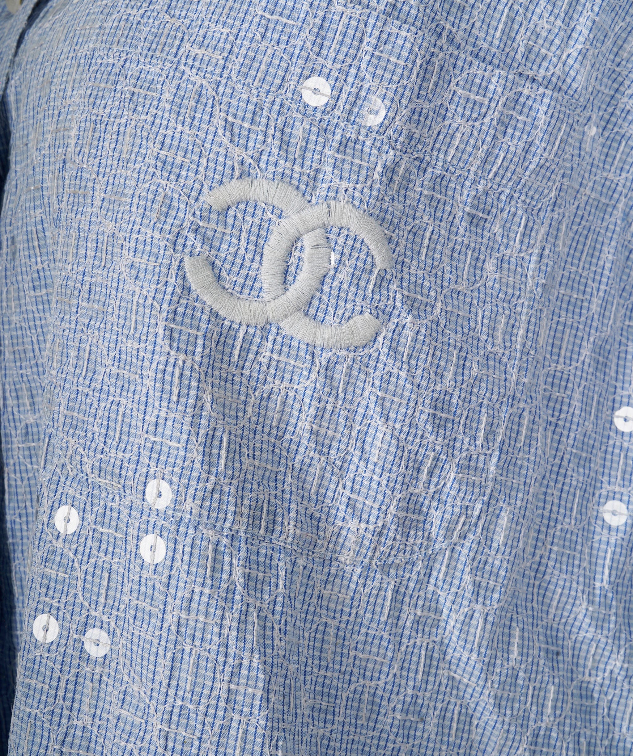 Chanel Chanel CC sequin denim shirt ALC0445