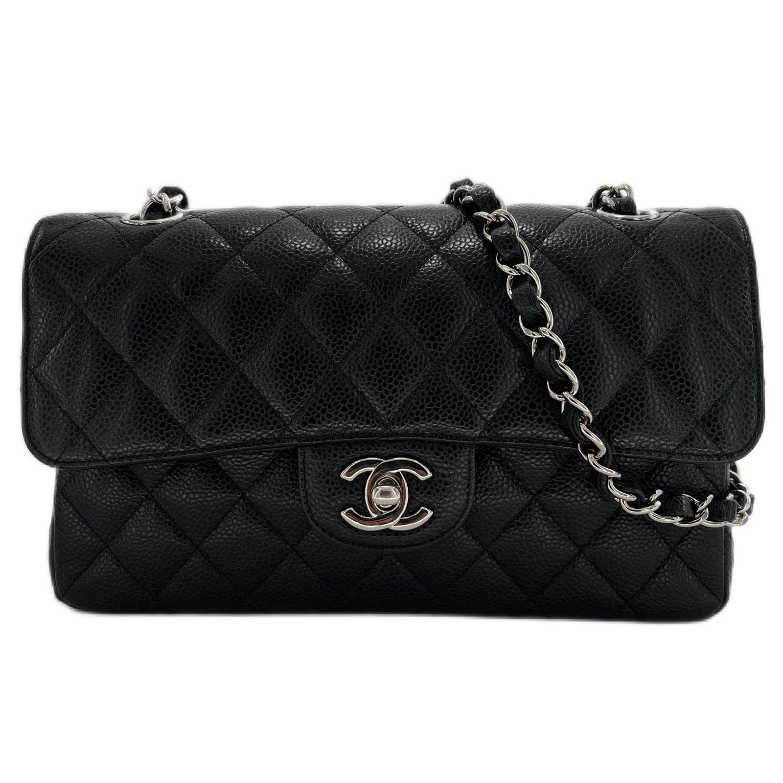 Chanel CHANEL CLASSIC FLAP SMALL BLACK CAVIAR SKIN SHW 90202733