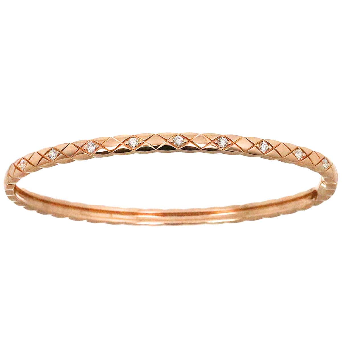 CHANEL CHANEL Coco Crush Diamond Bracelet L K18 PG Pink Gold 750 [Certificate included] 90249210