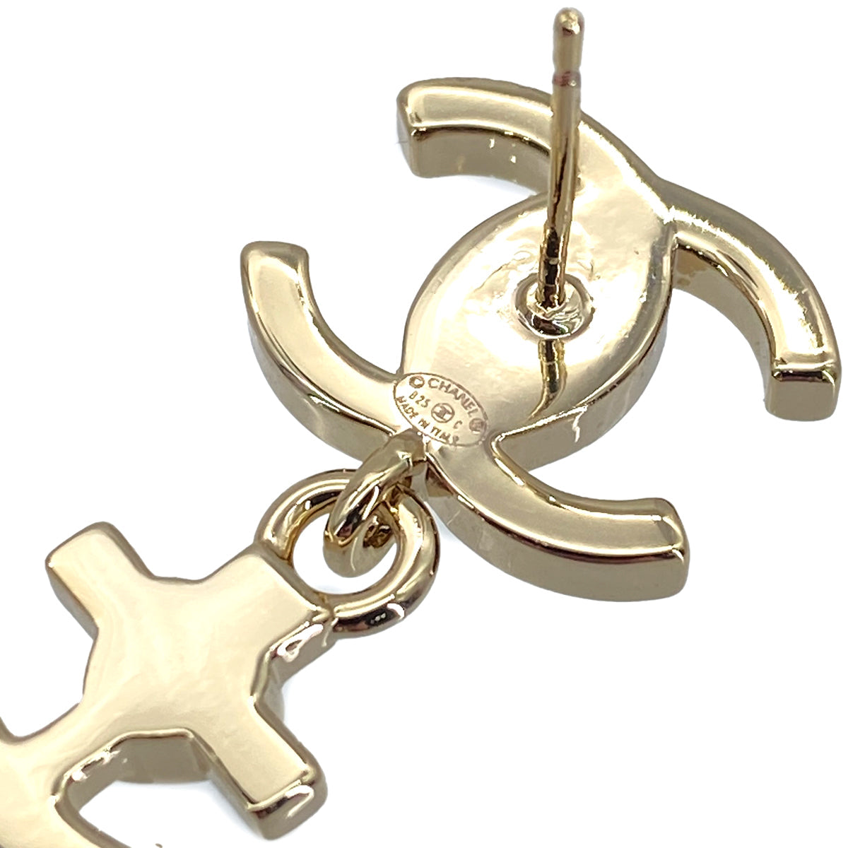 CHANEL CHANEL EARRINGS COCOMARK RHINESTONE ACCESSORY B25C 90271941