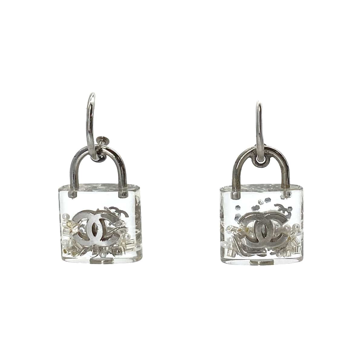 CHANEL Chanel Lock motif earrings - 90252538