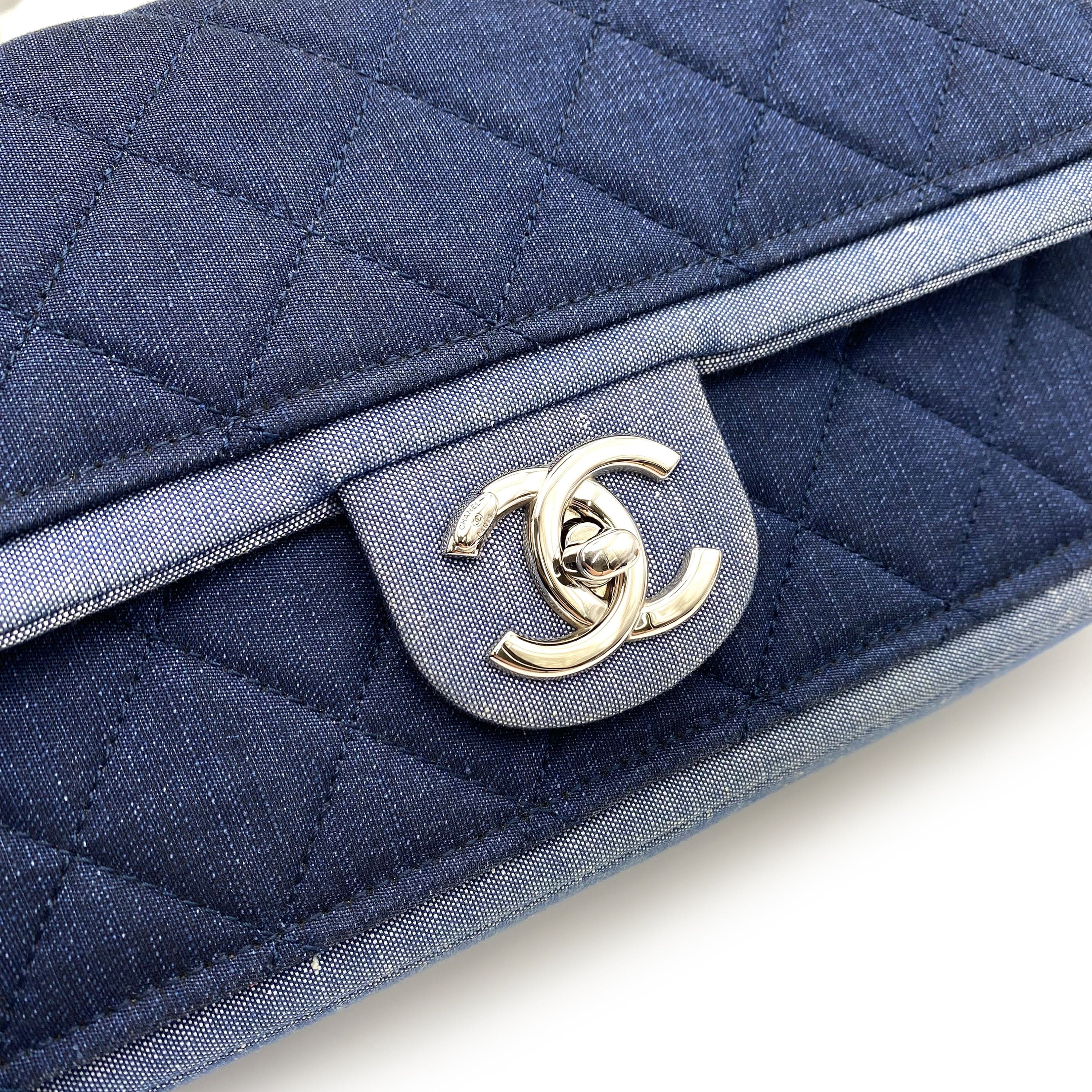 Chanel CHANEL MATELASSE CHAIN SHOULDER BAG BLUE DENIM 90236249