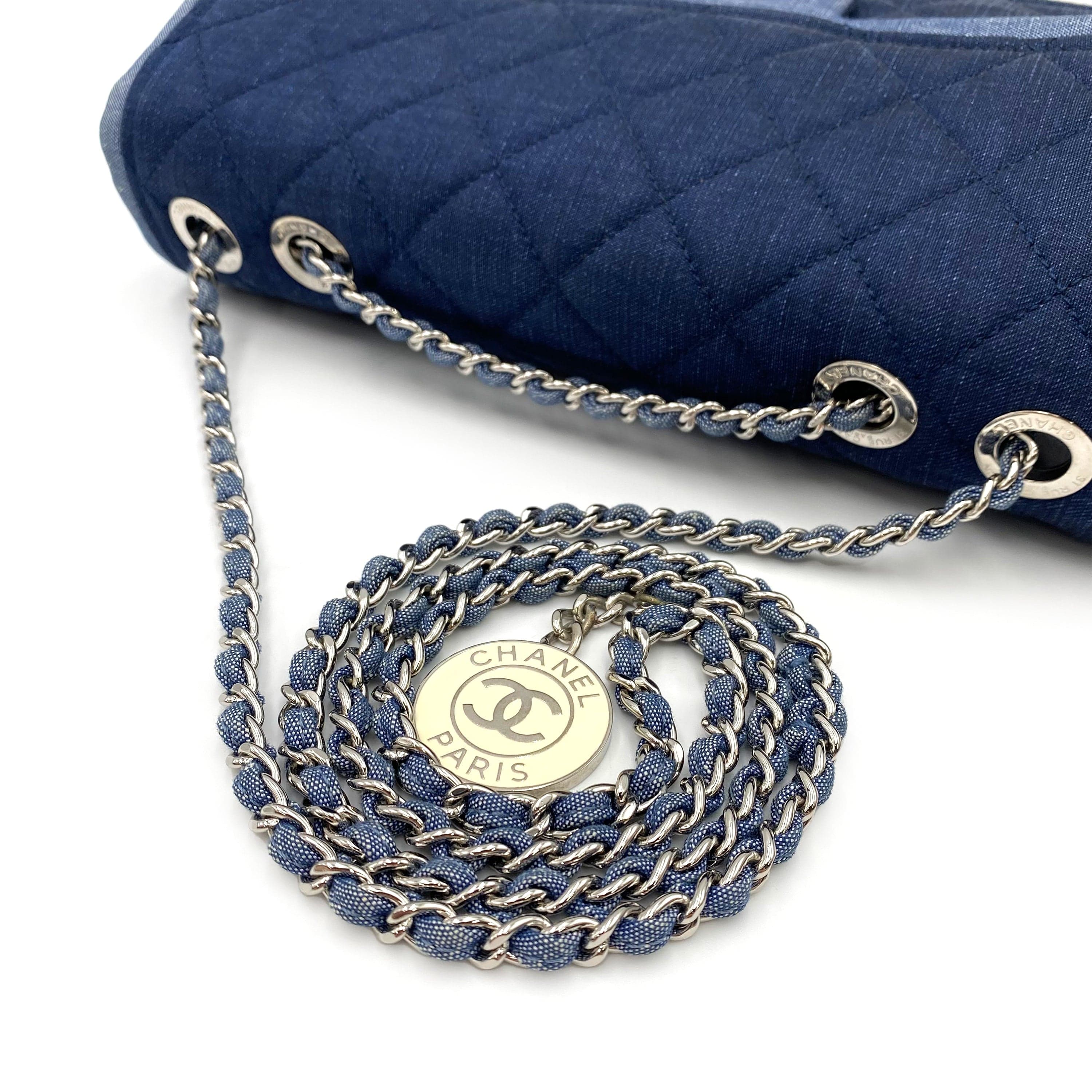 Chanel CHANEL MATELASSE CHAIN SHOULDER BAG BLUE DENIM 90236249