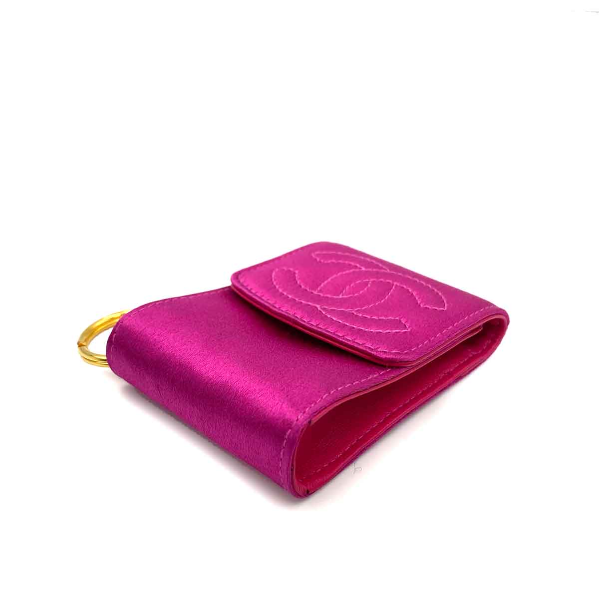 Chanel CHANEL MINI MINI CHAIN POUCH SATIN PINK 90231592