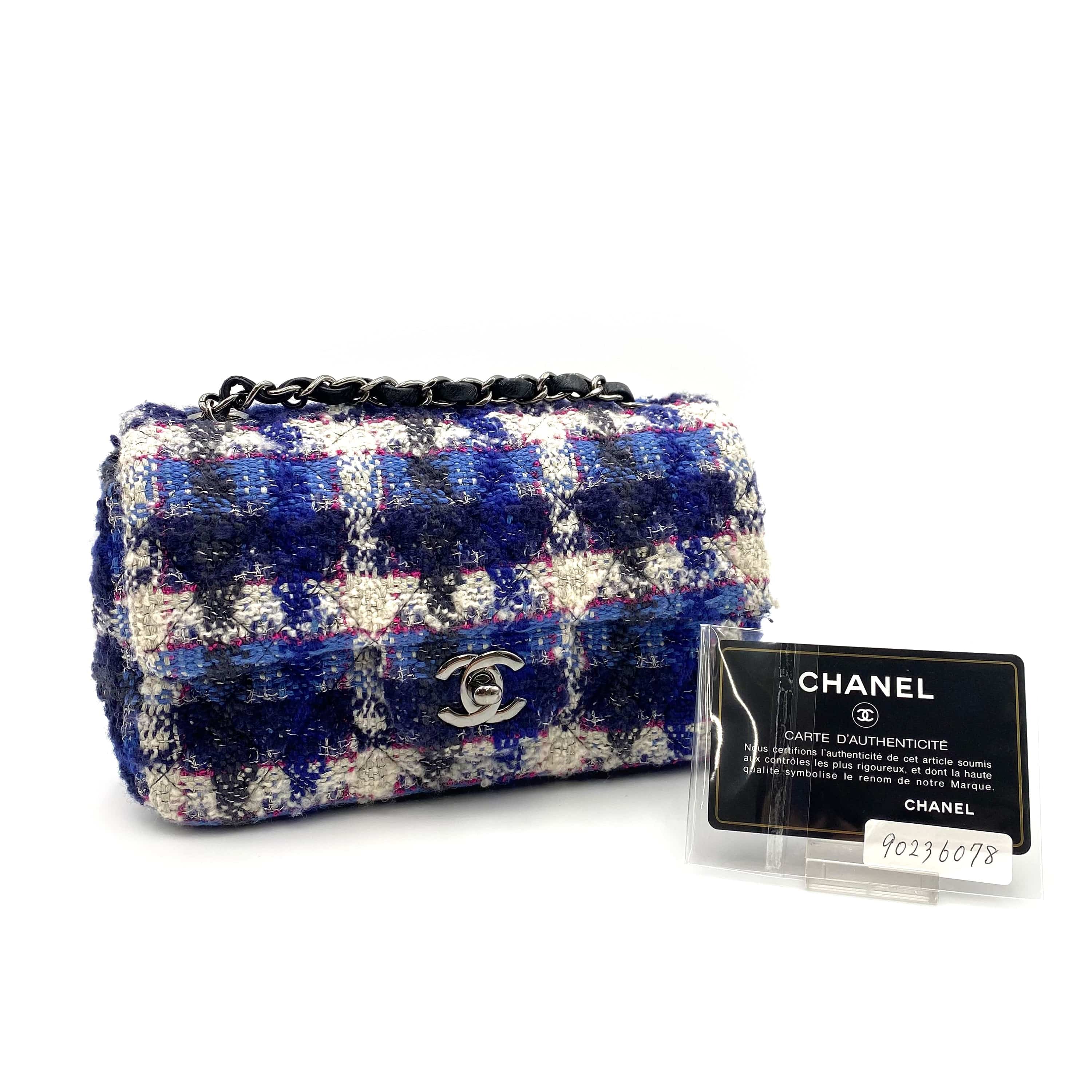 Chanel Chanel Mini Rectangld Multicolor Tweed SHW #26 90236078