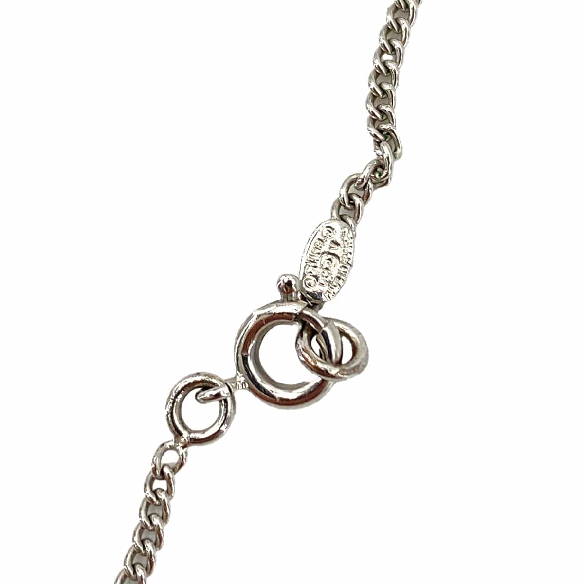 CHANEL CHANEL NECKLACE COCOMARK RHINESTONE SILVER ACCESSORY 06V 90250308