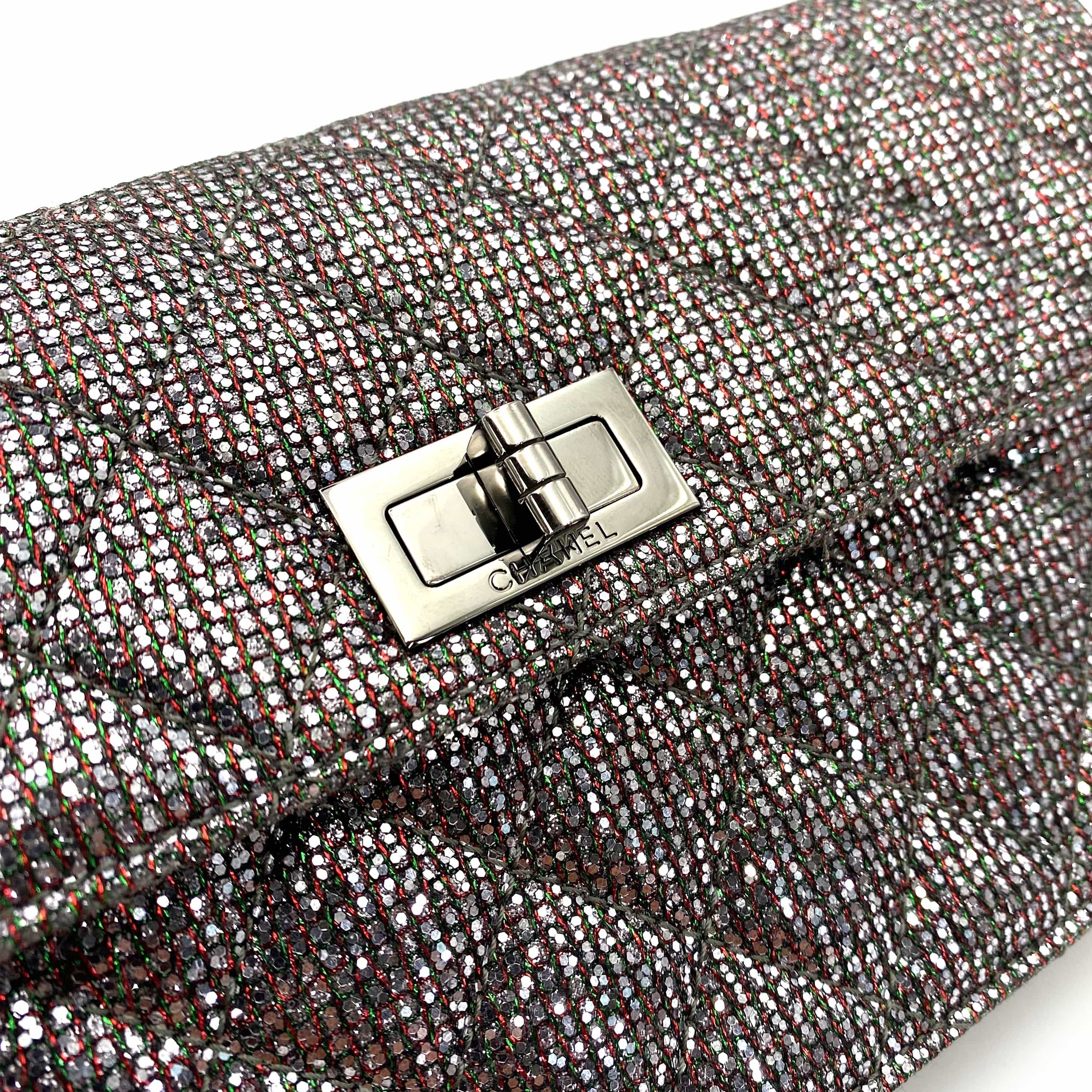 Chanel Chanel Reissue 2.55 Silver Glitter Sequin #14 90243434