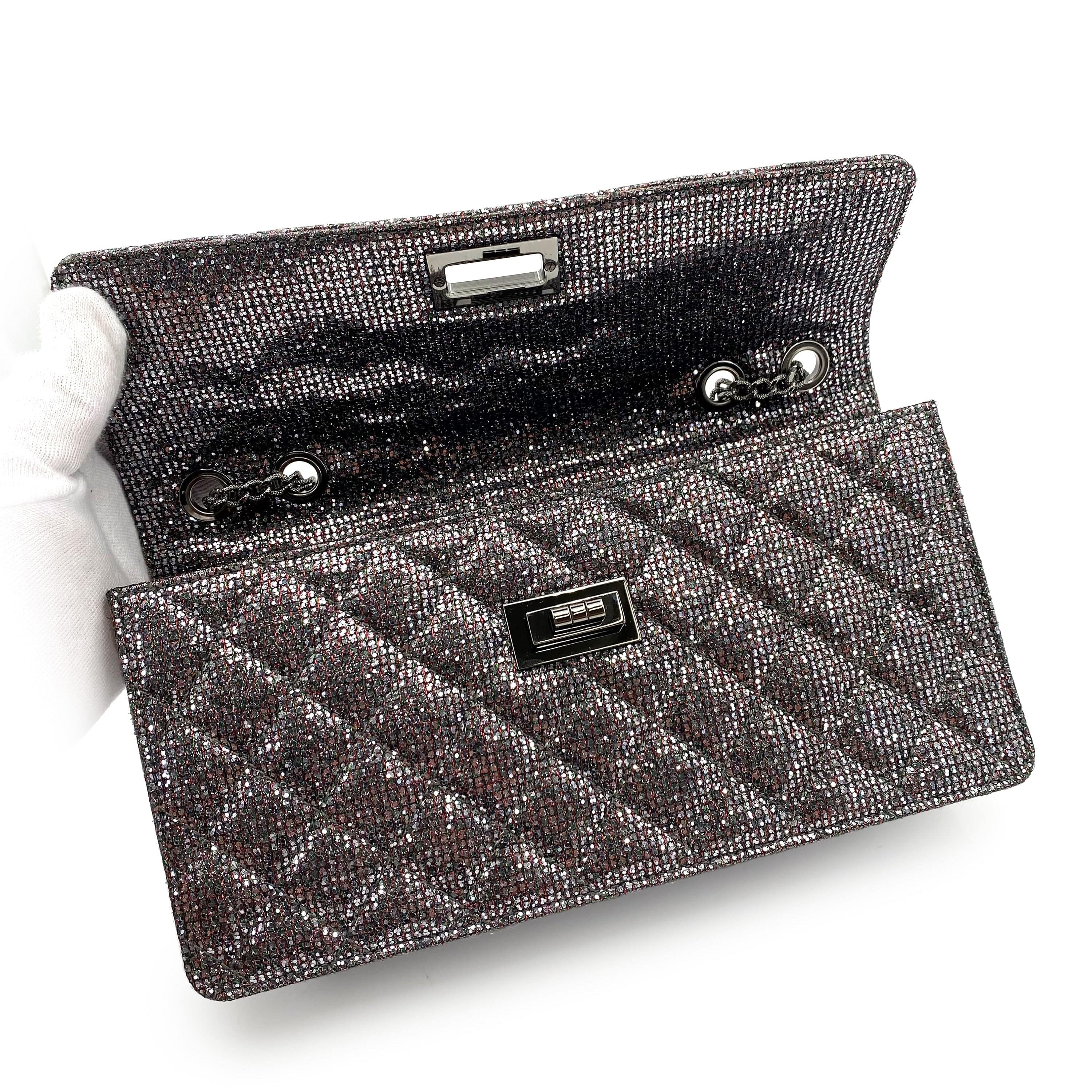 Chanel Chanel Reissue 2.55 Silver Glitter Sequin #14 90243434