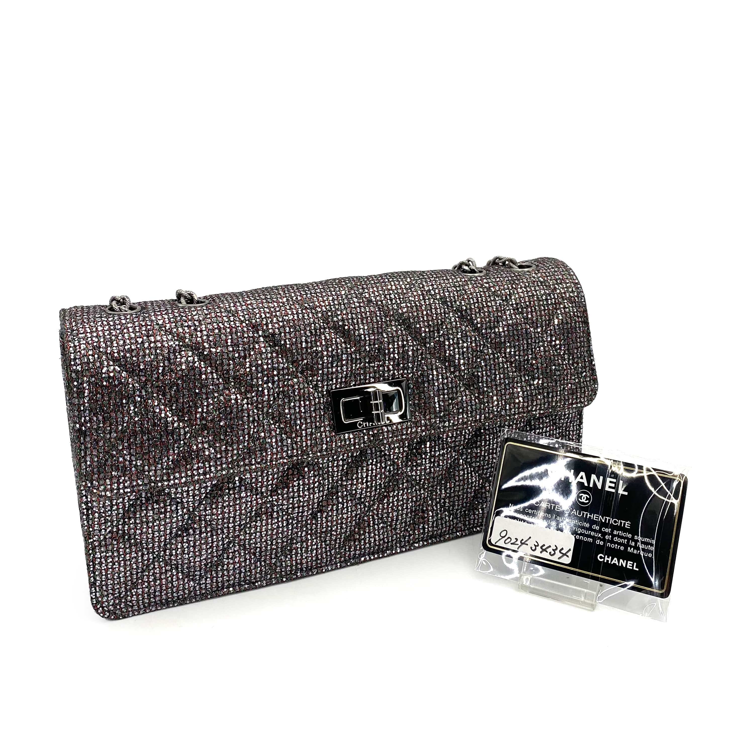 Chanel Chanel Reissue 2.55 Silver Glitter Sequin #14 90243434