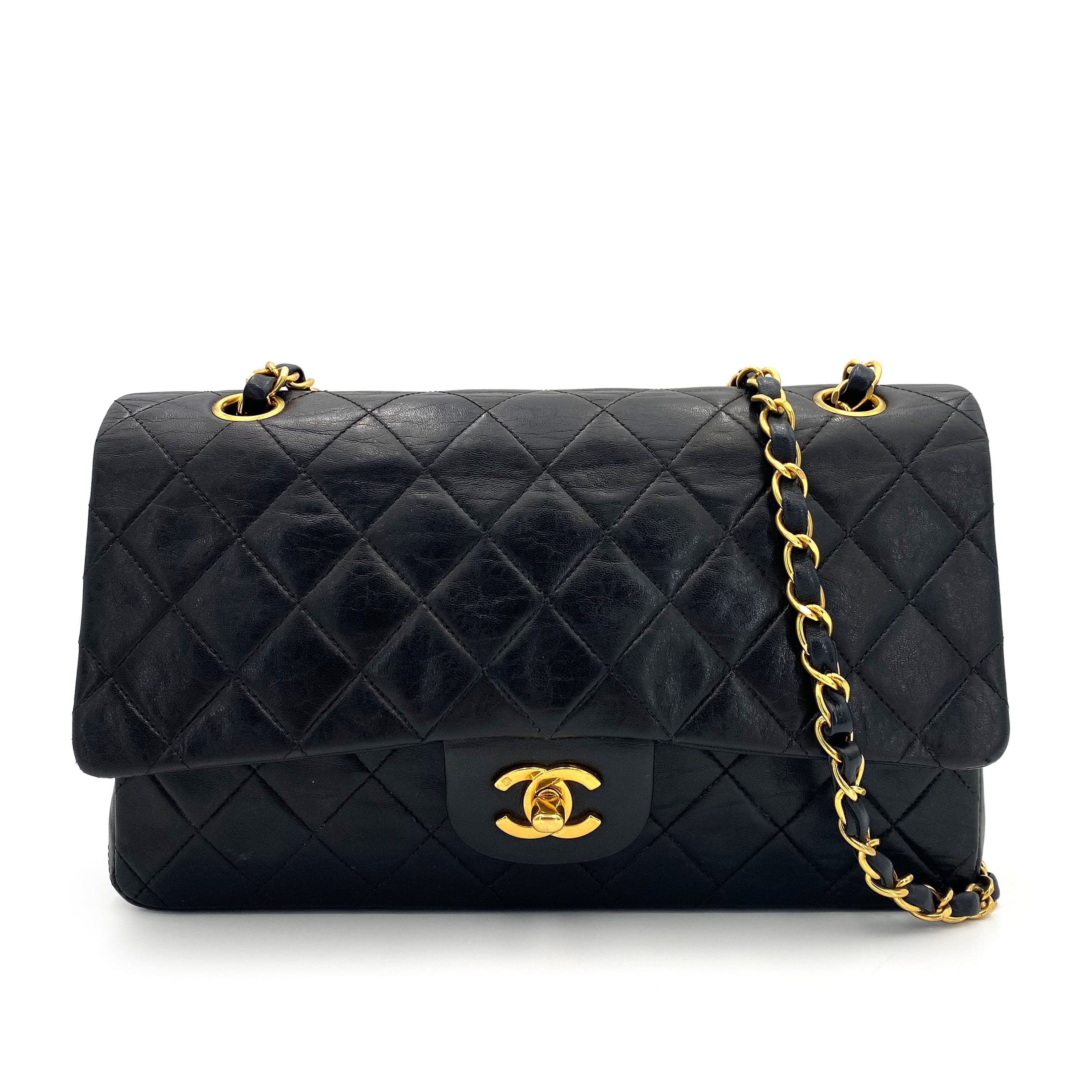 Chanel Chanel Vintage Classic Flap Medium Black Lambskin GHW #4 90240957