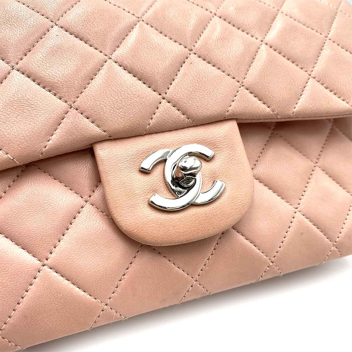 Chanel Chanel Vintage Classic Flap Small Light Pink Lambskin SHW #4 90231641