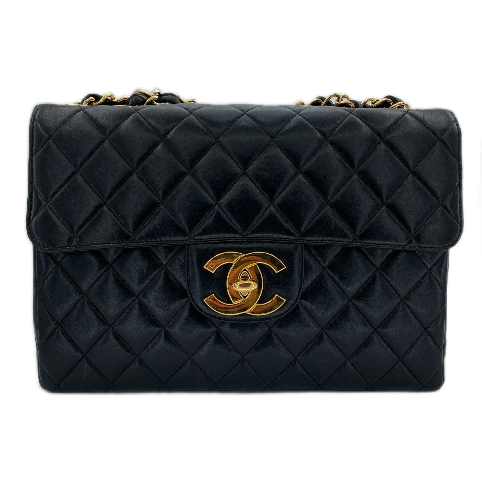 Chanel Chanel Vintage Classic Flap XL CC Black Lambskin GHW #5 90199863