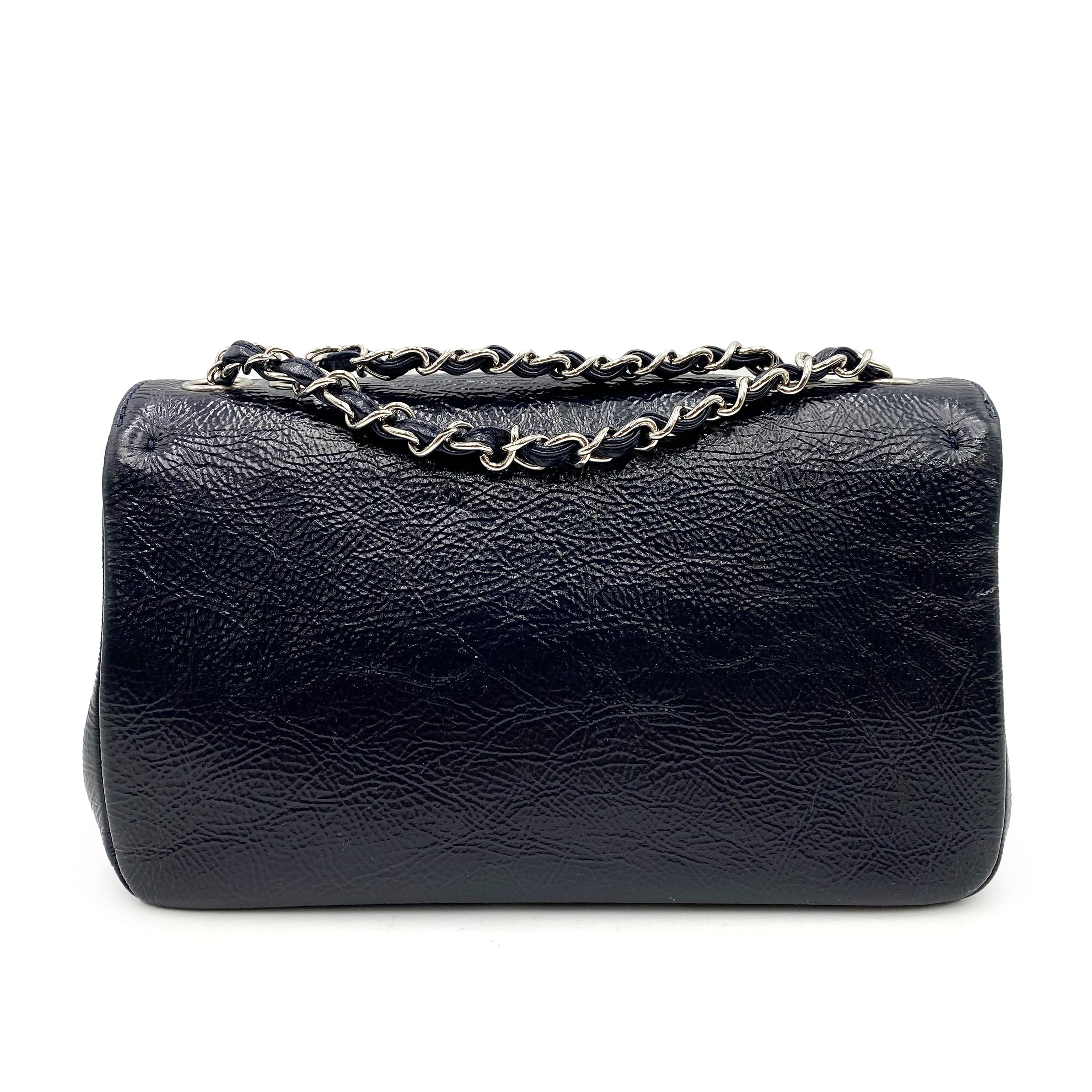 Chanel Chanel Vintage Cocomark Navy Calfskin Metal Trim SHW #11 90238794