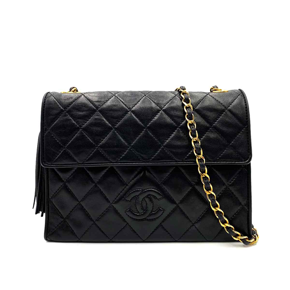 Chanel Chanel Vintage Crossbody Black Lambskin GHW 90231632