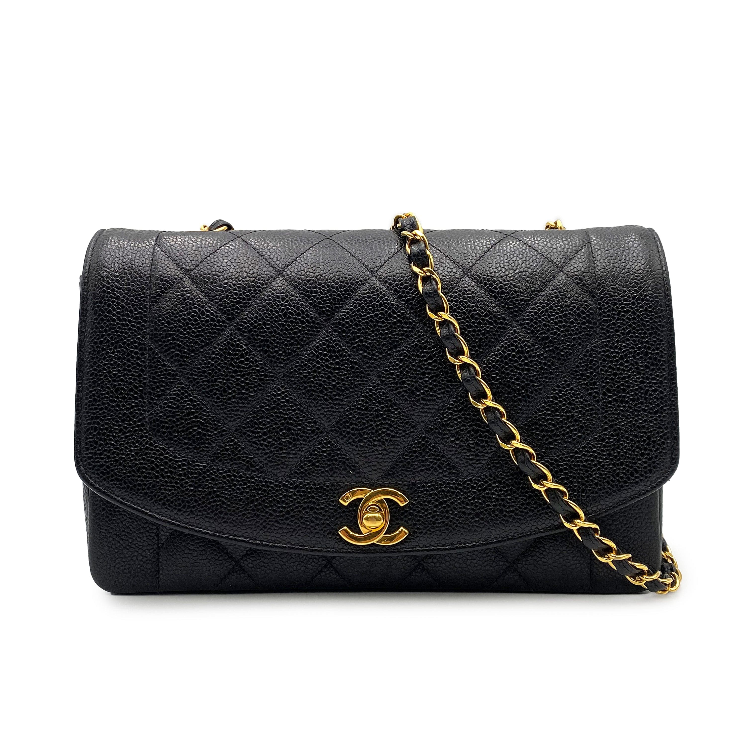 Chanel Chanel Vintage Diana Medium Black Caviar GHW #3 90224704