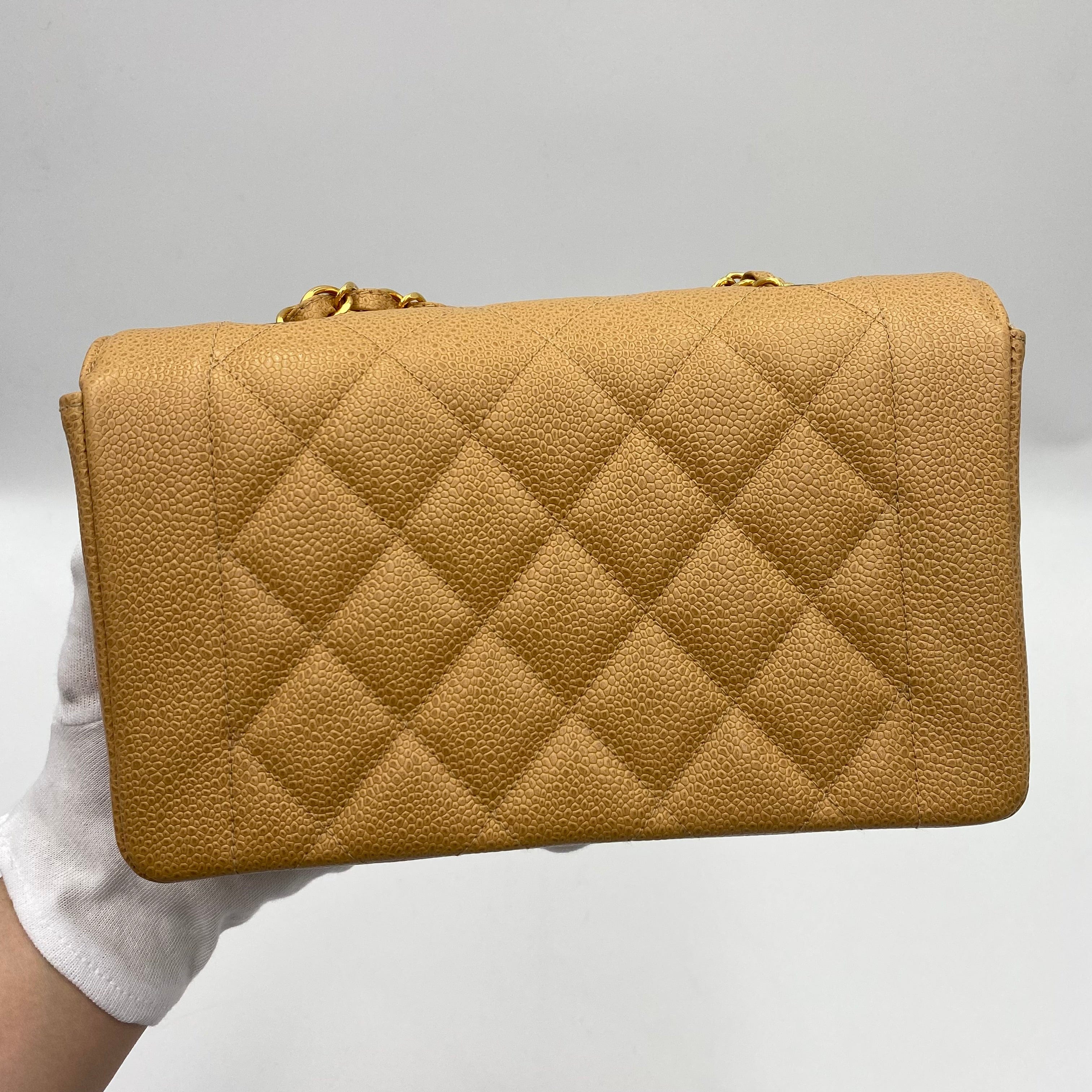 Chanel Chanel Vintage Diana Small Beige Caviar GHW #3 90223306